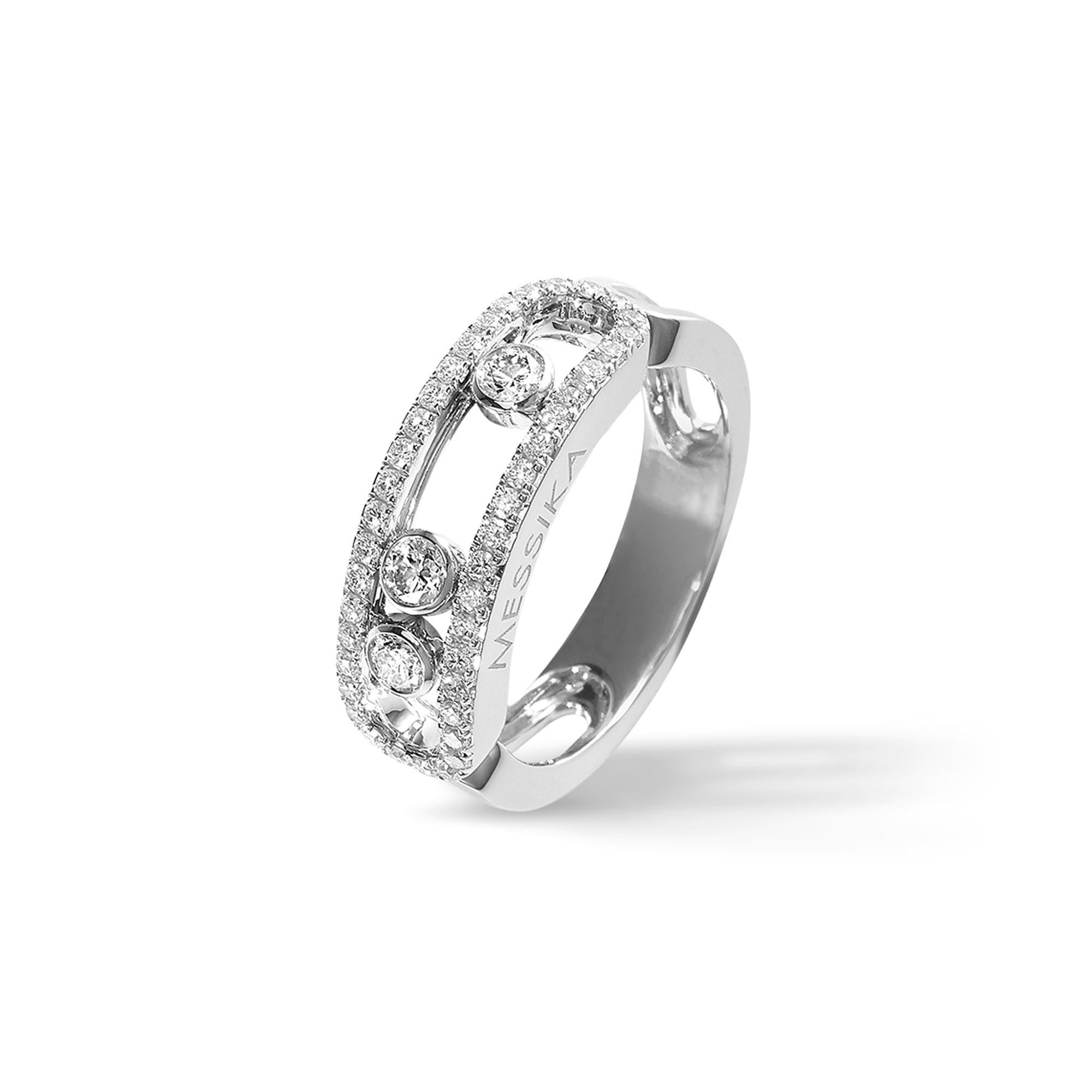 Messika Move Classique Pavé Ring (04000-WG) aus Weißgold mit Diamant