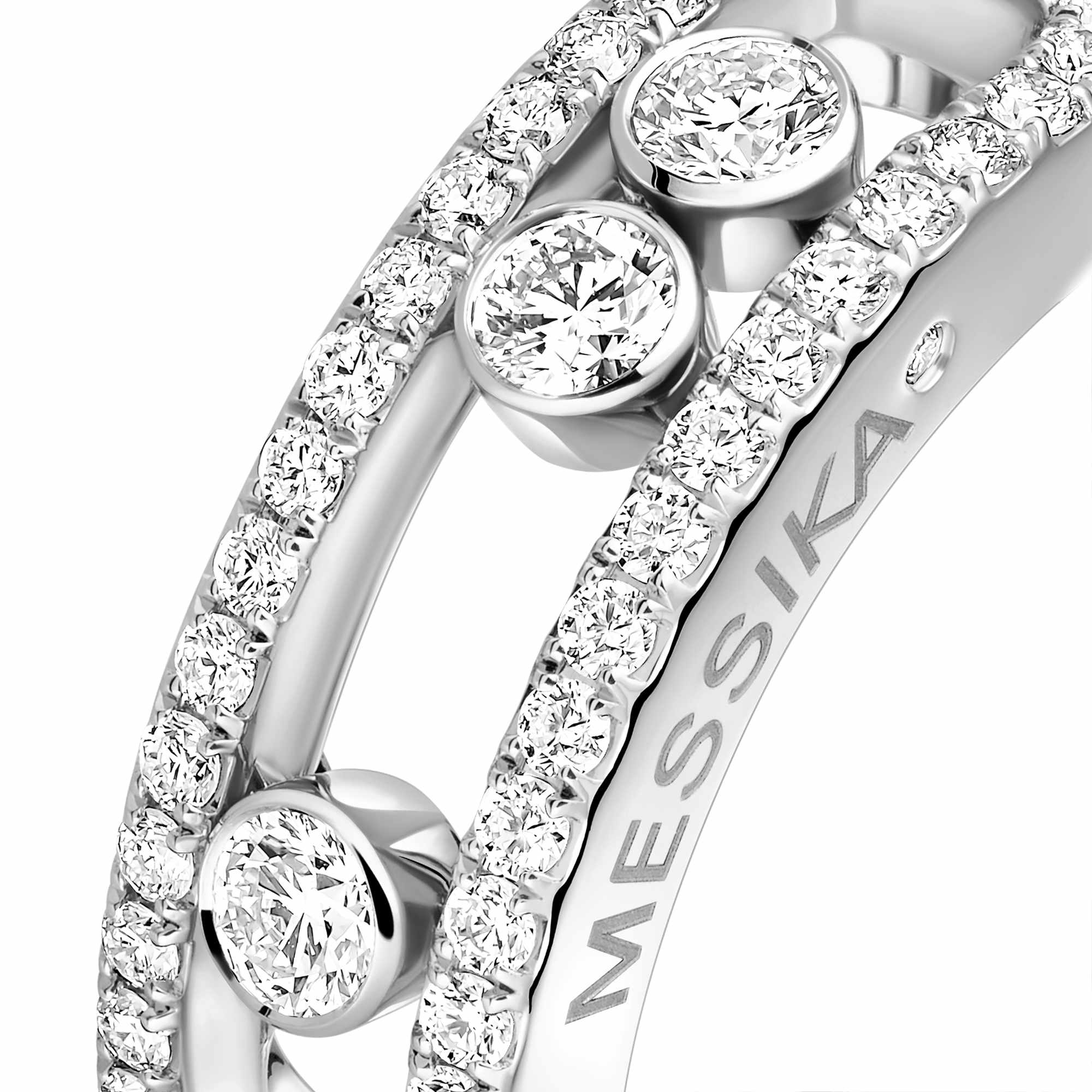 Messika Move Classique Pavé Ring (04000-WG) aus Weißgold mit Diamant