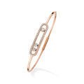 Messika Move Classique Pavé Thin Armreif (05032-PG) aus Roségold mit Diamant
