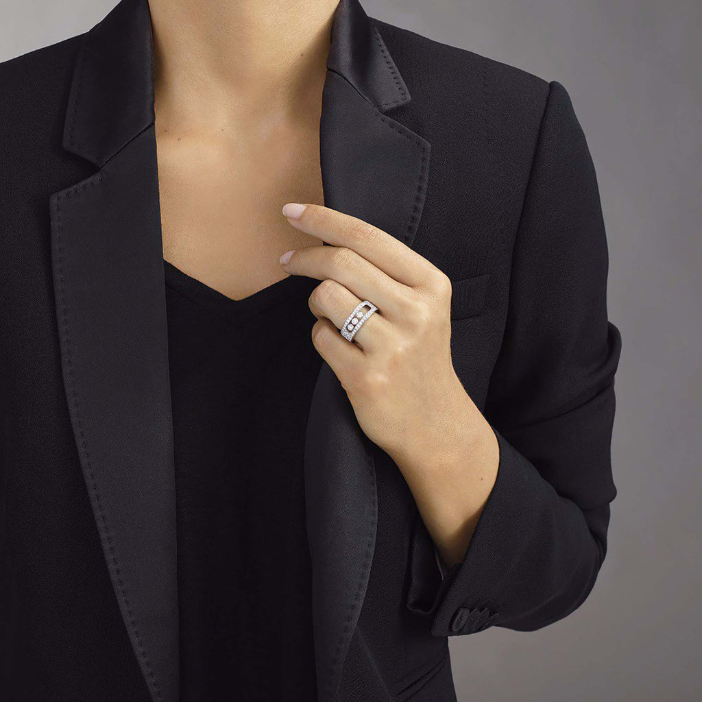 Messika Move Joaillerie Pavé Ring (04703-WG) aus Weißgold mit Diamant