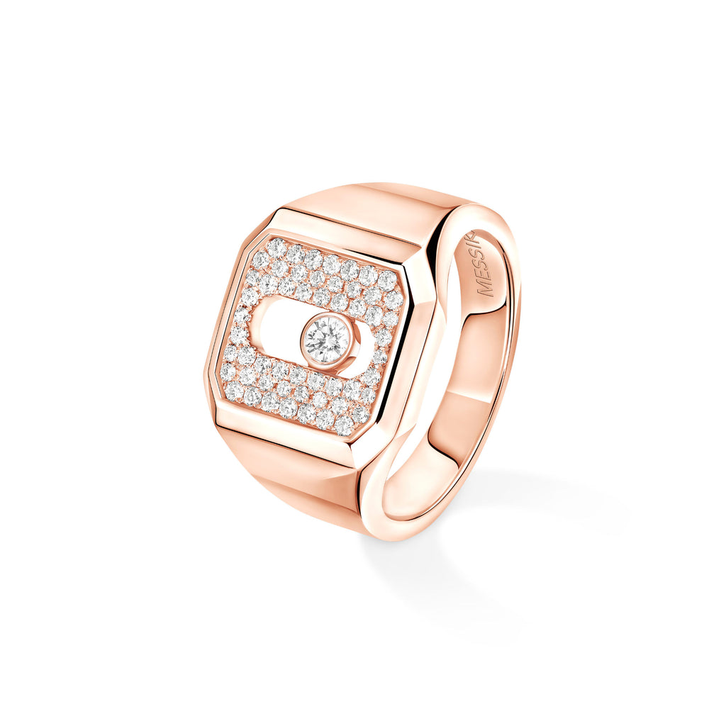 Messika Move Joaillerie Siegelring (13654-PG) aus Roségold mit Diamant