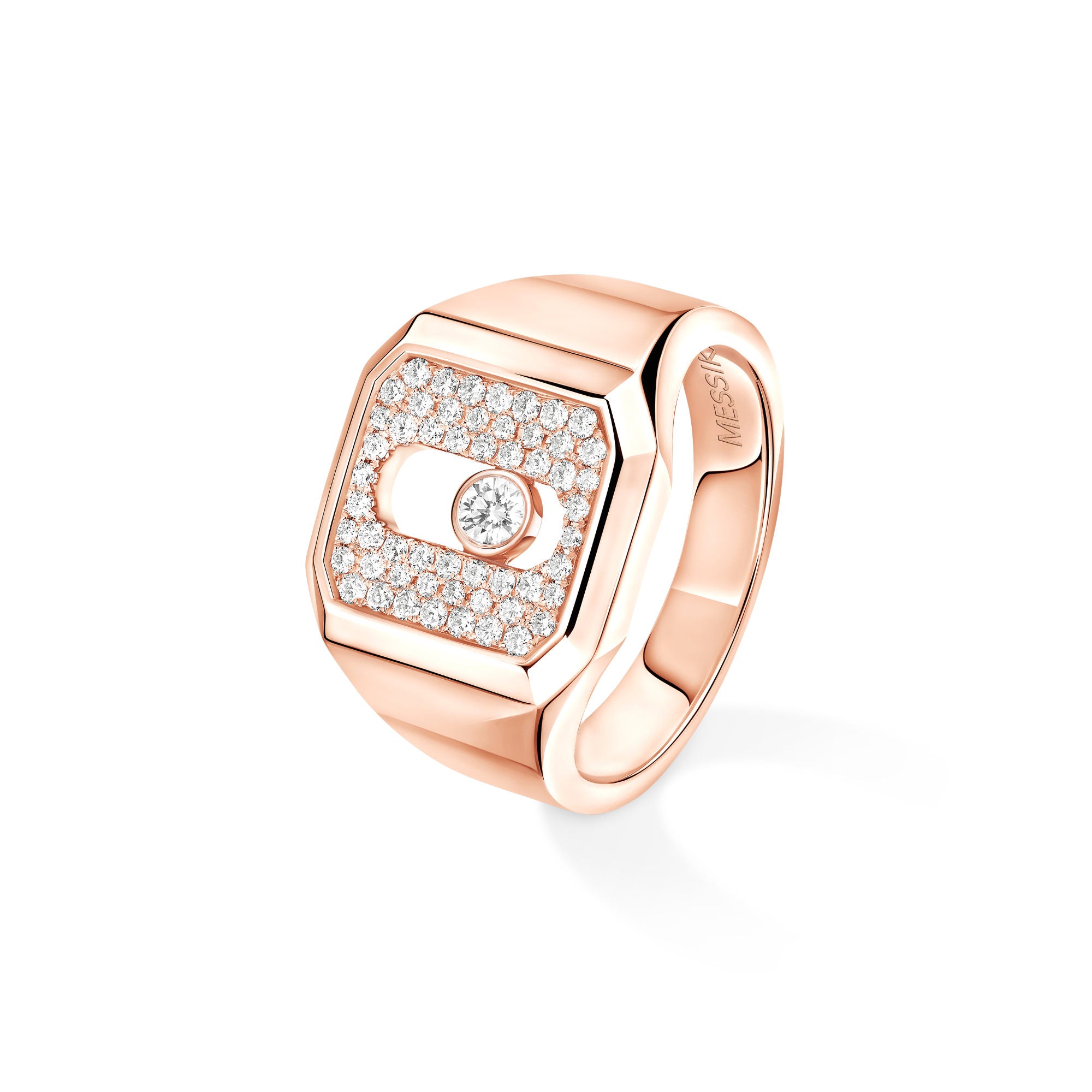 Messika Move Joaillerie Siegelring (13654-PG) aus Roségold mit Diamant