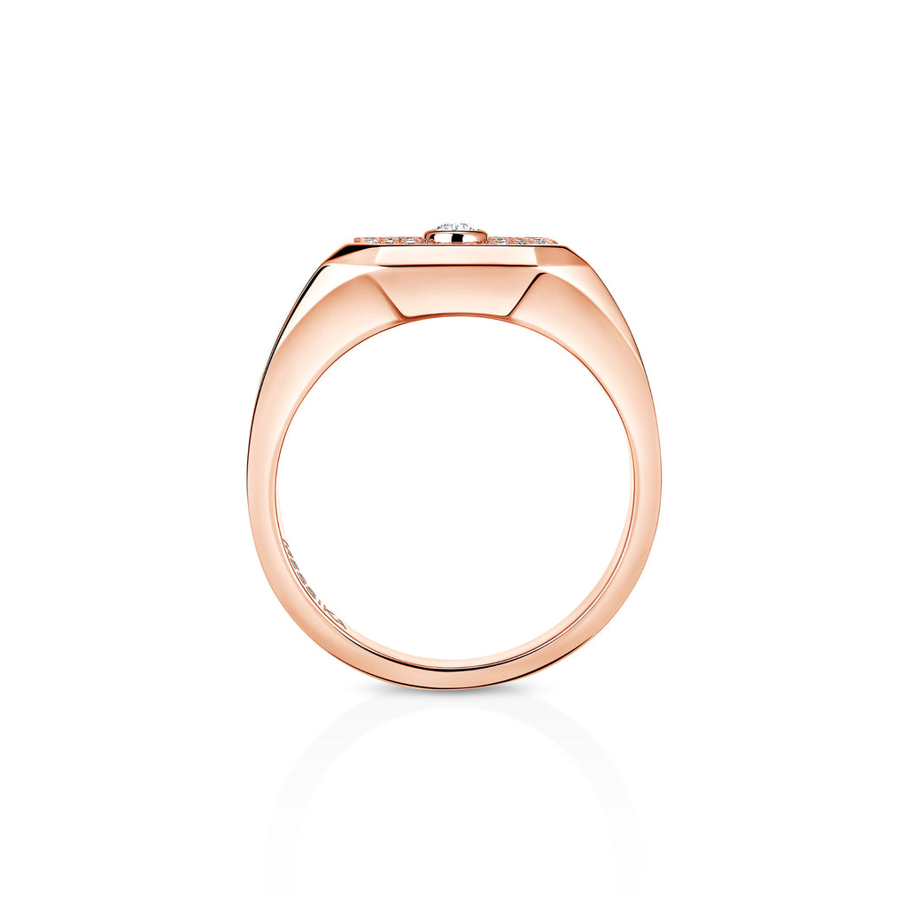 Messika Move Joaillerie Siegelring (13654-PG) aus Roségold mit Diamant