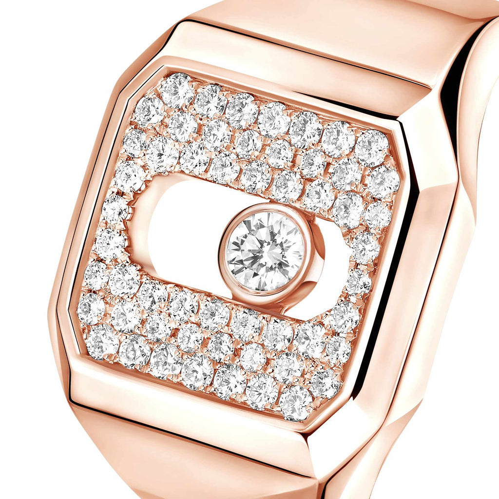 Messika Move Joaillerie Siegelring (13654-PG) aus Roségold mit Diamant