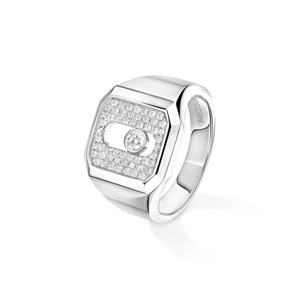 Messika Move Joaillerie Siegelring (13654-WG) aus Weißgold mit Diamant