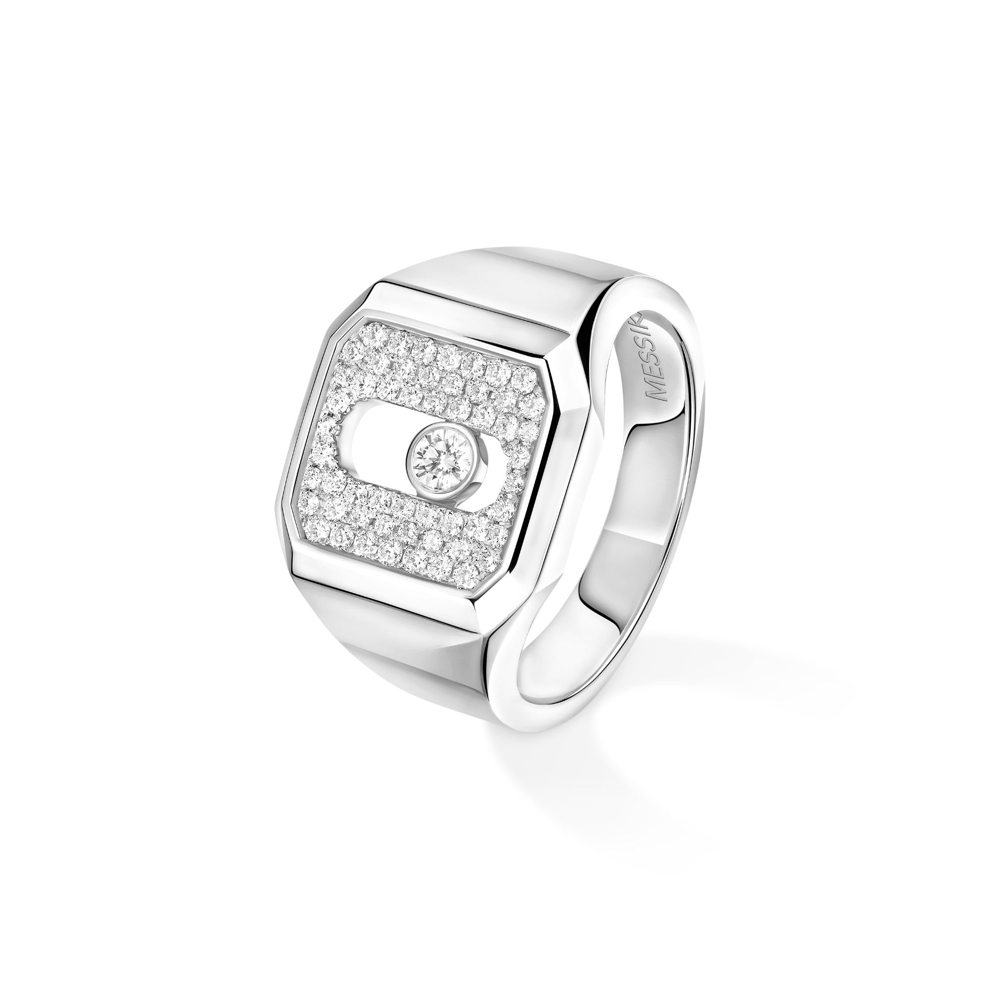 Messika Move Joaillerie Siegelring (13654-WG) aus Weißgold mit Diamant