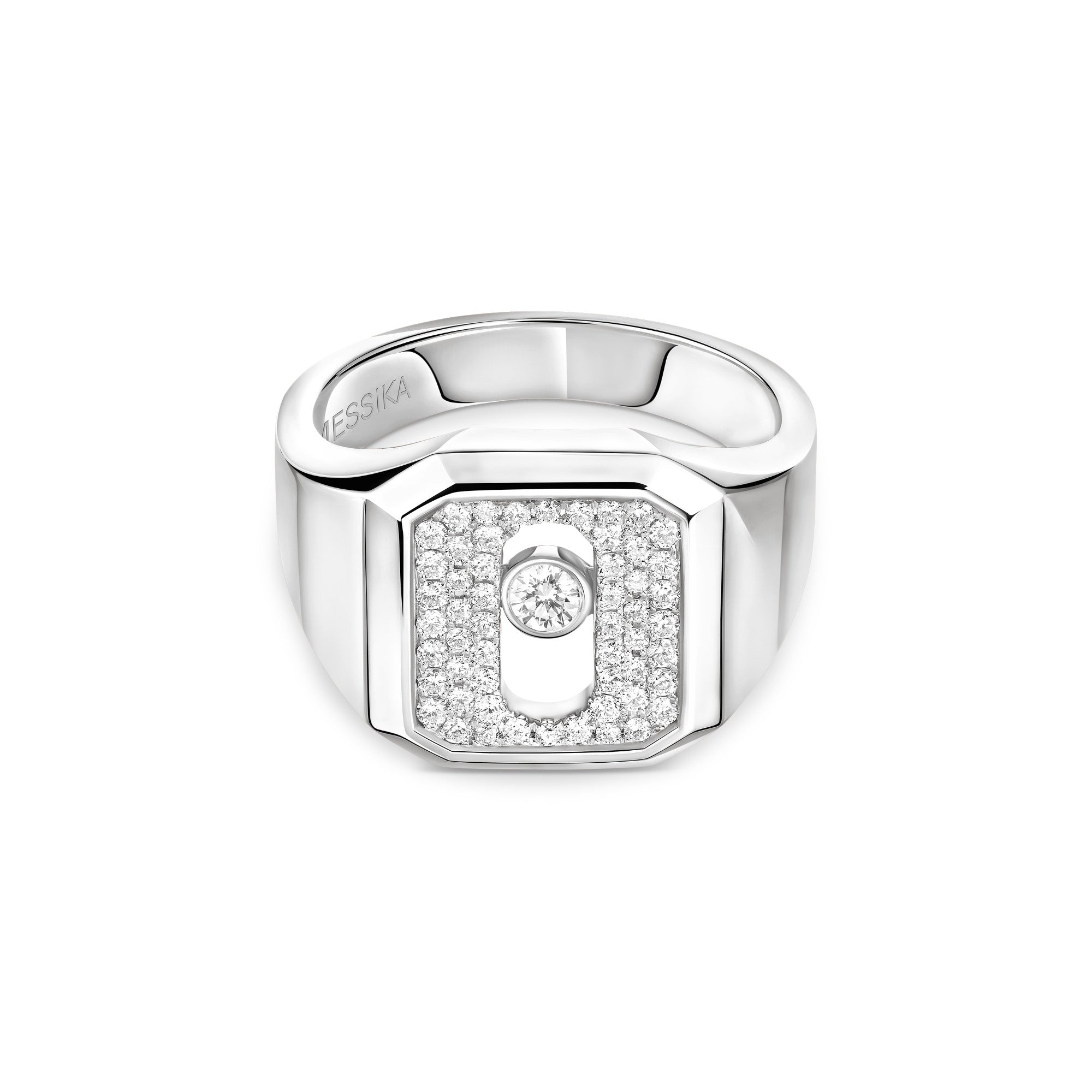 Messika Move Joaillerie Siegelring (13654-WG) aus Weißgold mit Diamant
