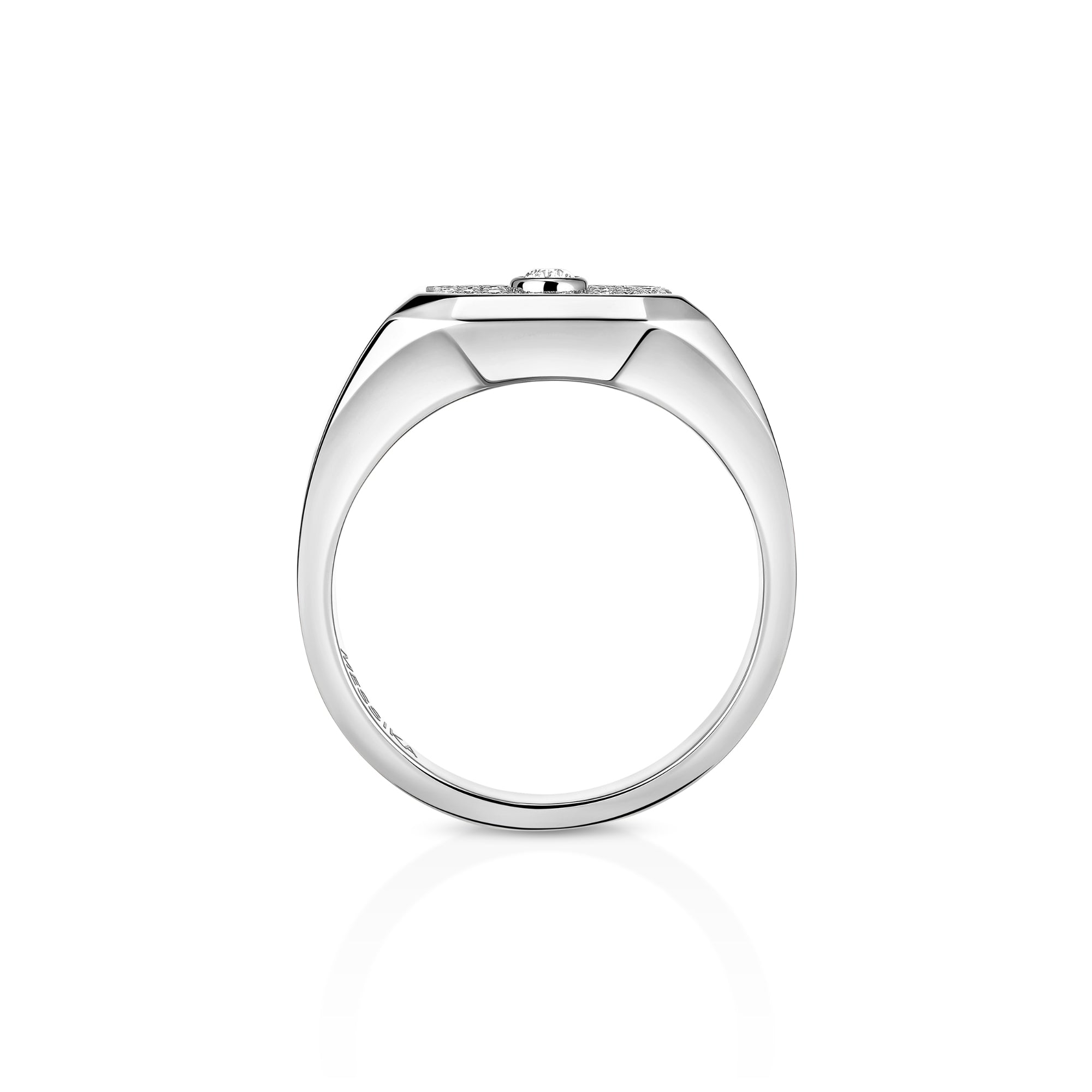 Messika Move Joaillerie Siegelring (13654-WG) aus Weißgold mit Diamant