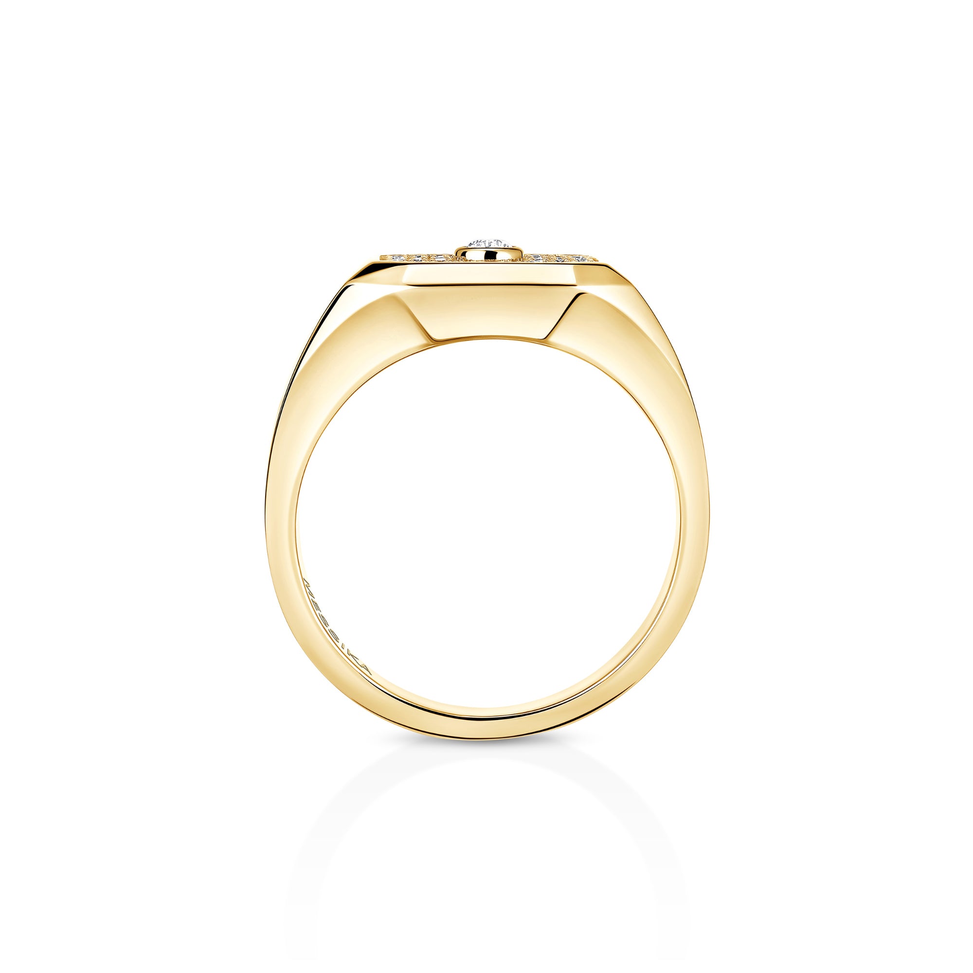 Messika Move Joaillerie Siegelring (13654-YG) aus Gelbgold mit Diamant