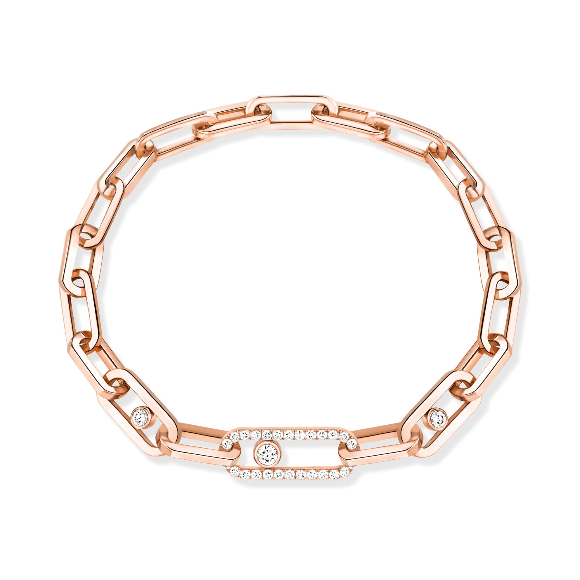 Messika Move Link Armband (12576-PG) aus Roségold mit Diamant