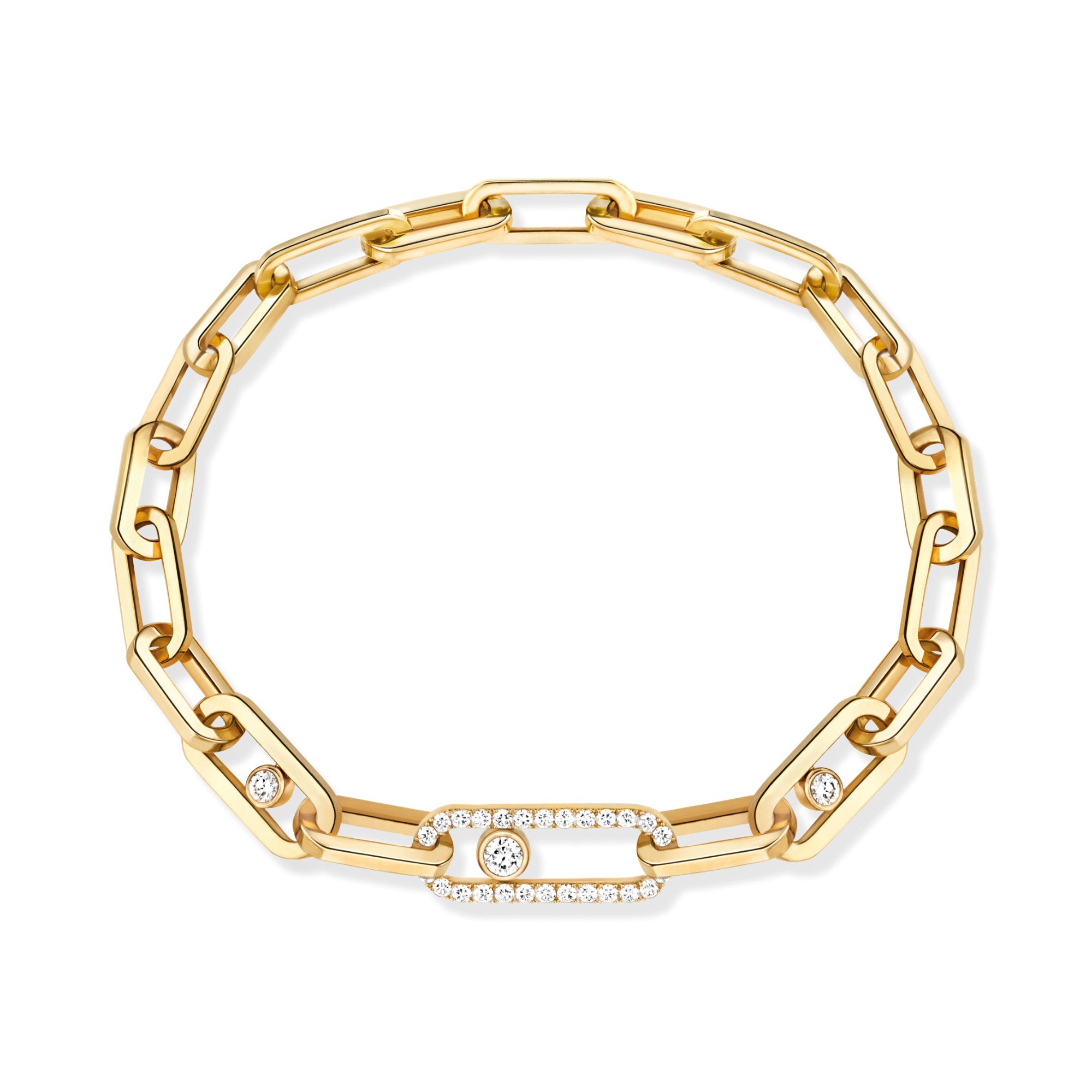 Messika Move Link Armband (12576-YG) aus Gelbgold mit Diamant