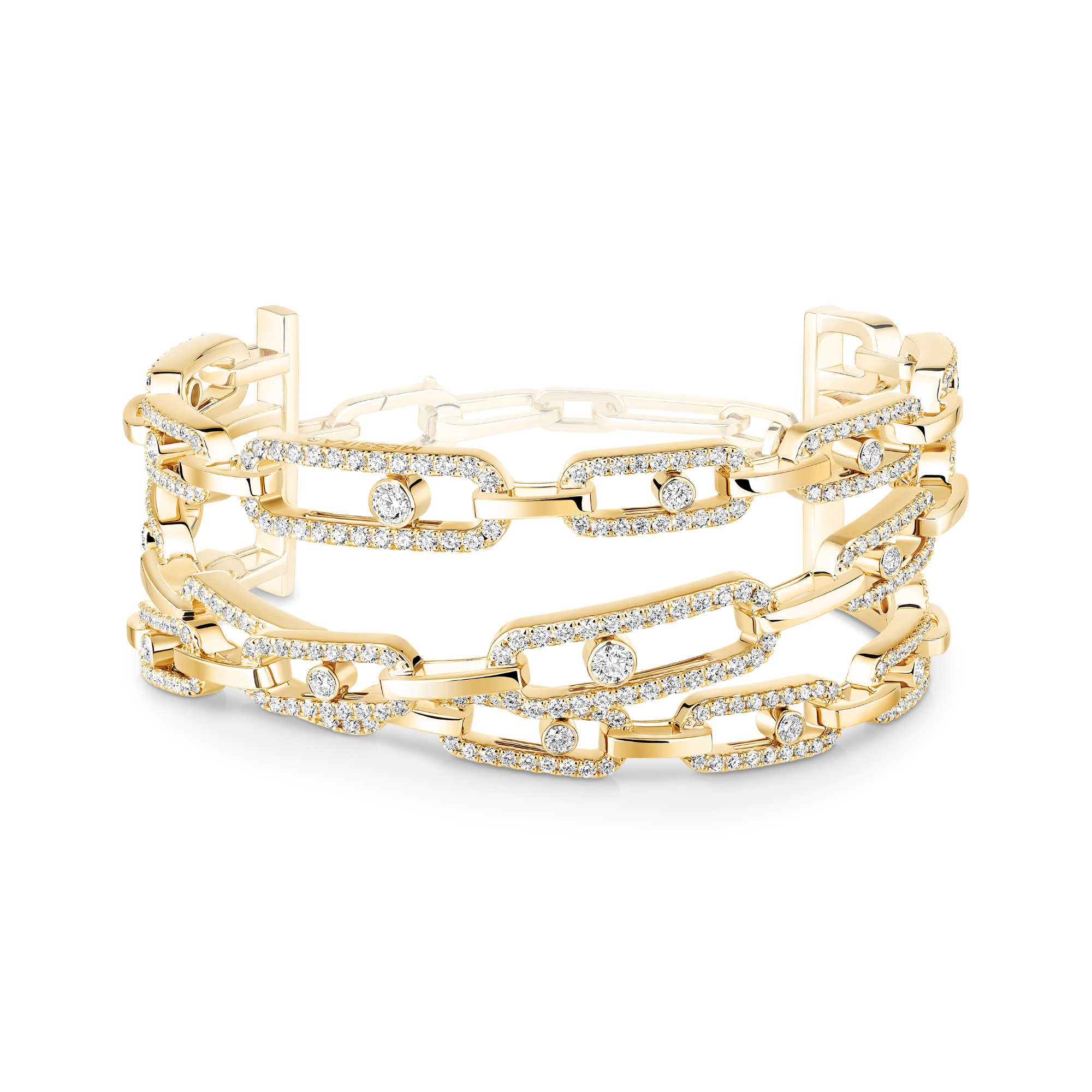 Messika Move Link Armband (13512-YG) aus Gelbgold mit Diamant