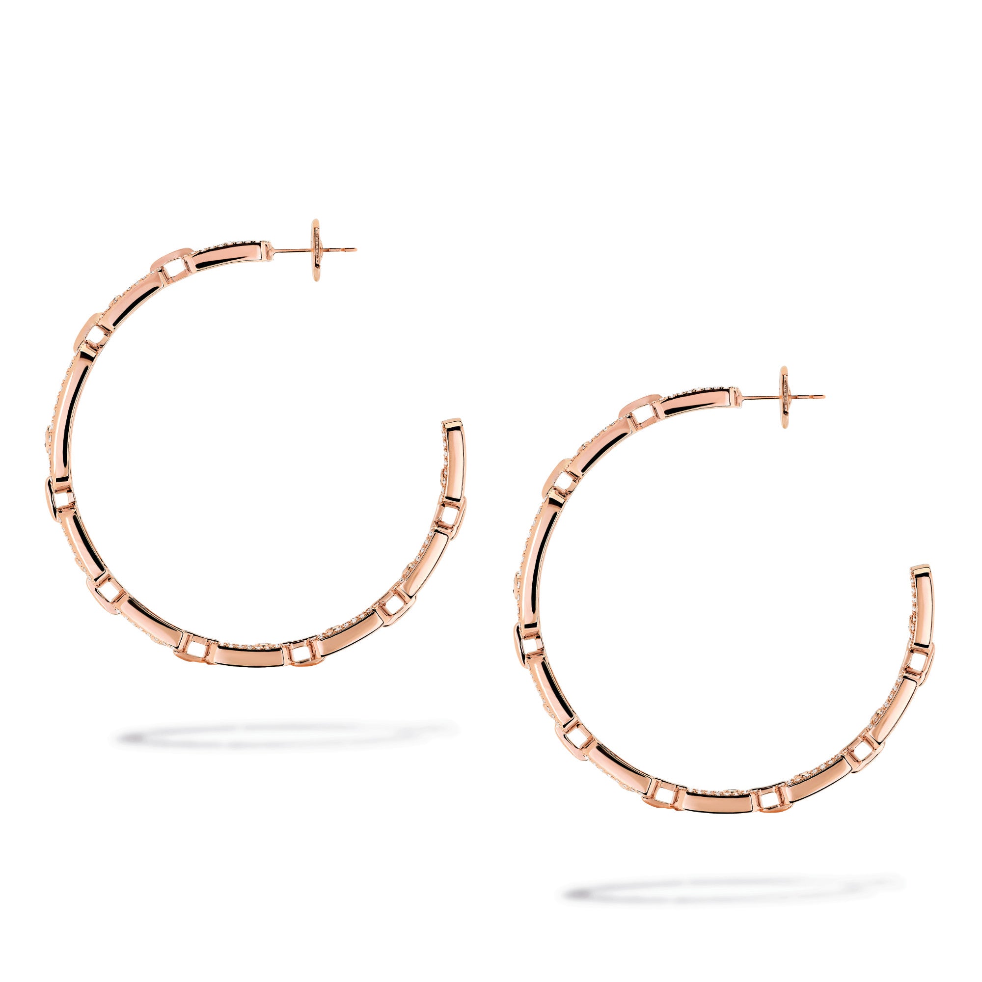 Messika Move Link Creolen (12362-PG) aus Roségold mit Diamant
