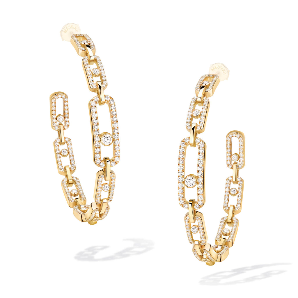 Messika Move Link Creolen (12362-YG) aus Gelbgold mit Diamant
