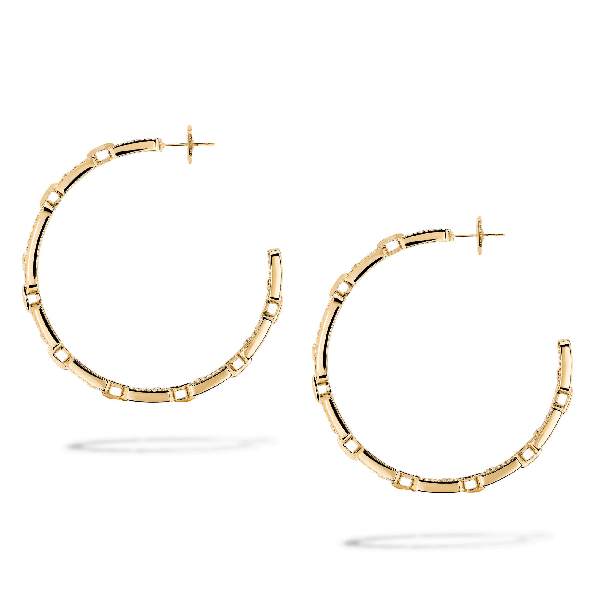 Messika Move Link Creolen (12362-YG) aus Gelbgold mit Diamant