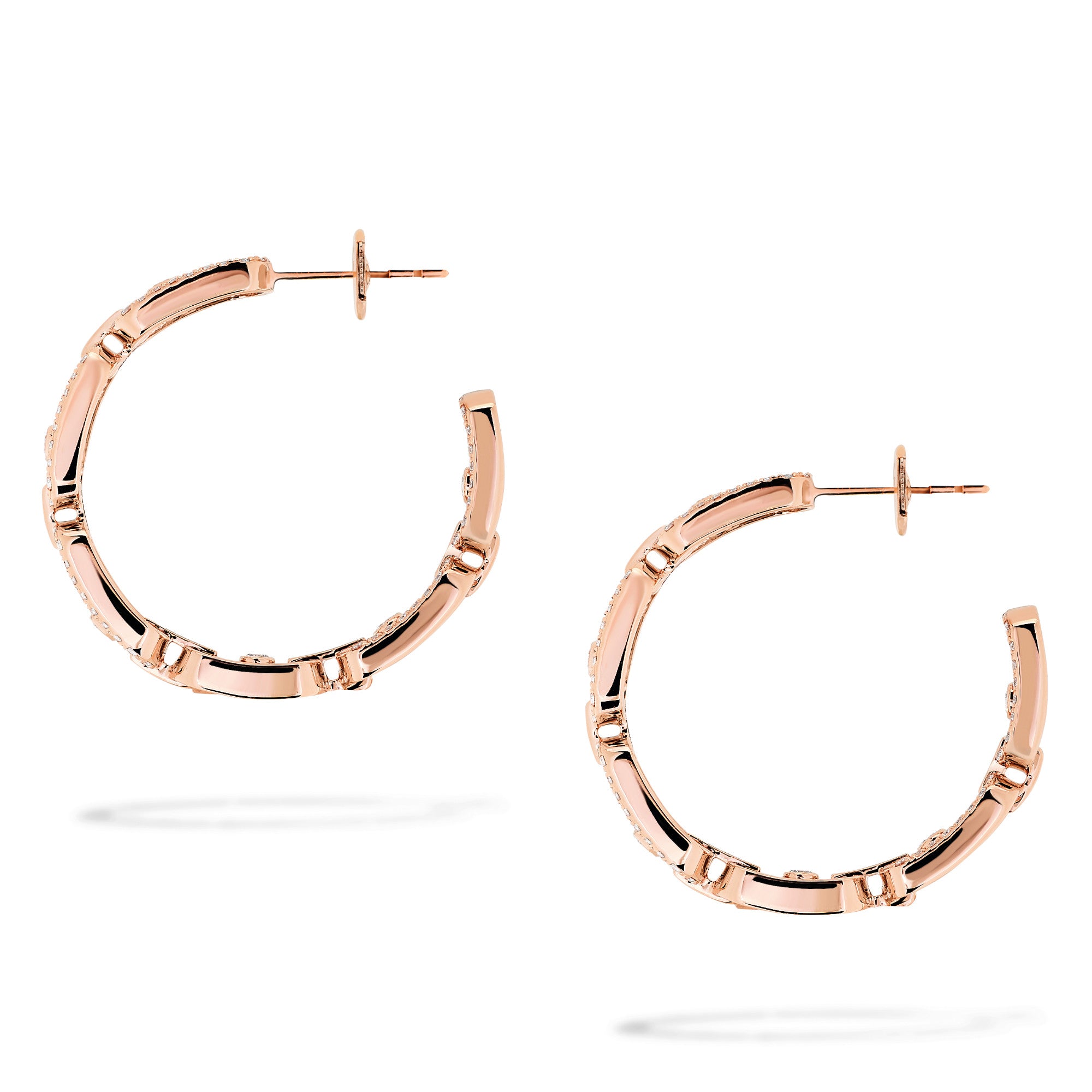 Messika Move Link Creolen (12716-PG) aus Roségold mit Diamant