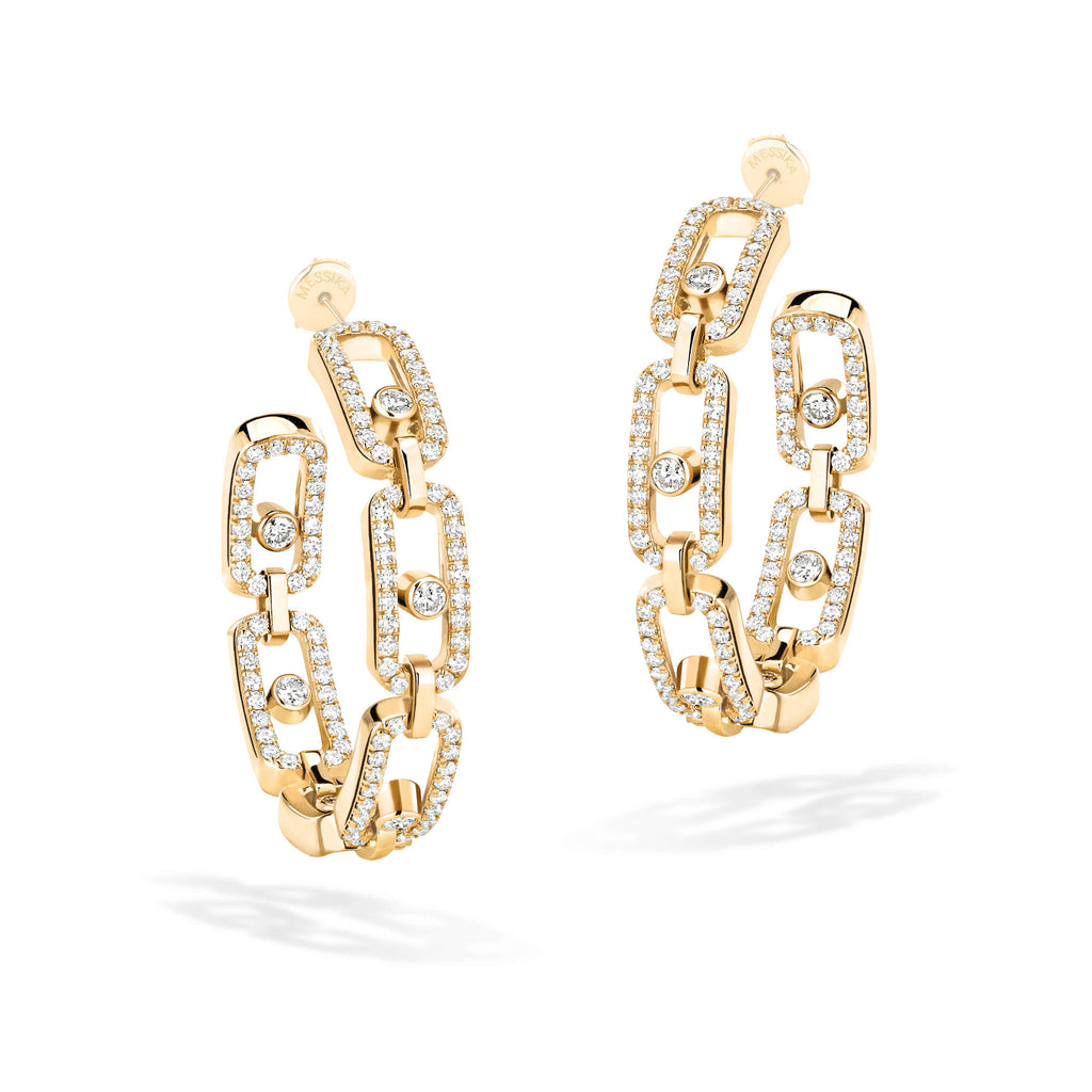 Messika Move Link Creolen (12716-YG) aus Gelbgold mit Diamant