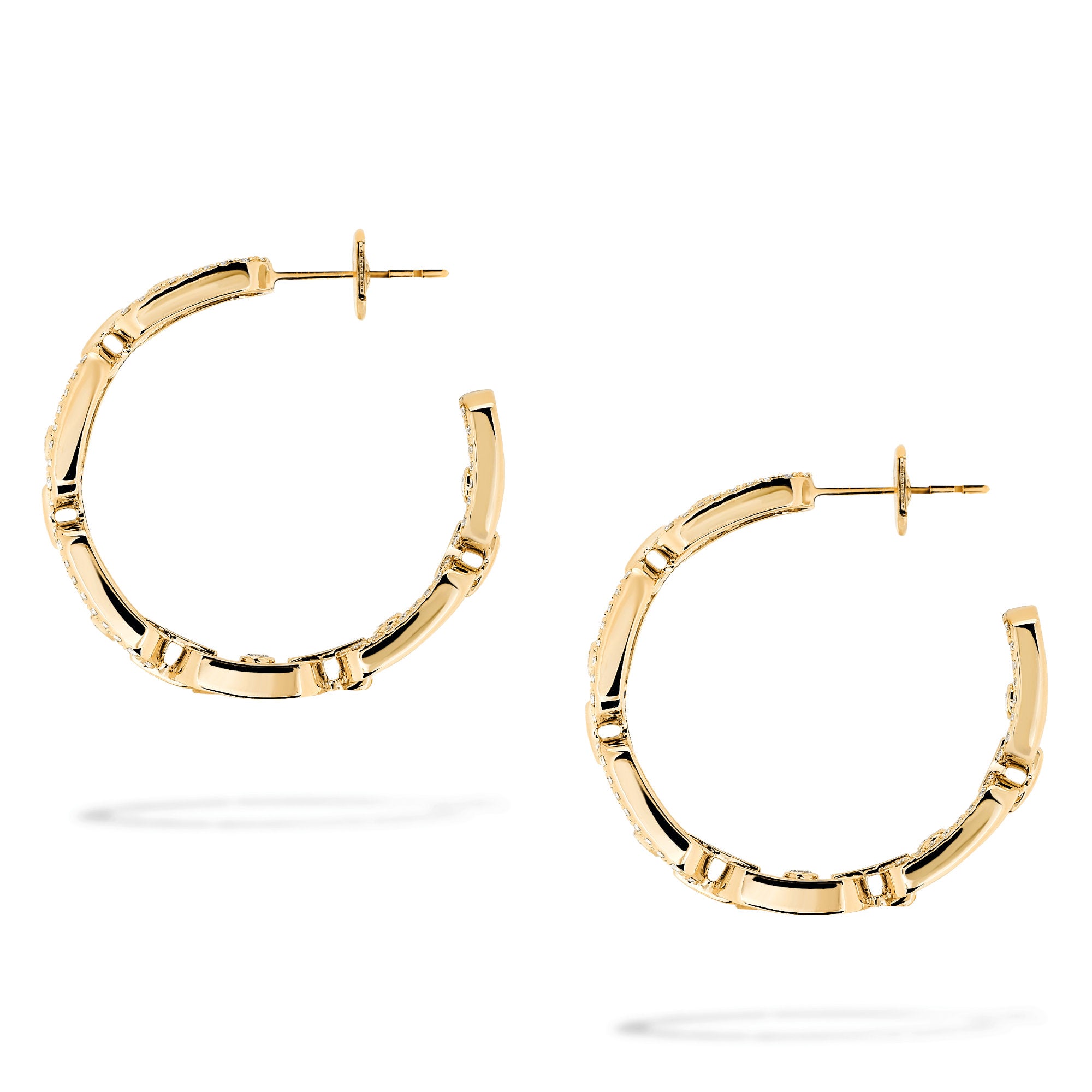 Messika Move Link Creolen (12716-YG) aus Gelbgold mit Diamant