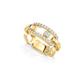 Messika Move Link Diamantenring (12728-YG) aus Gelbgold mit Diamant