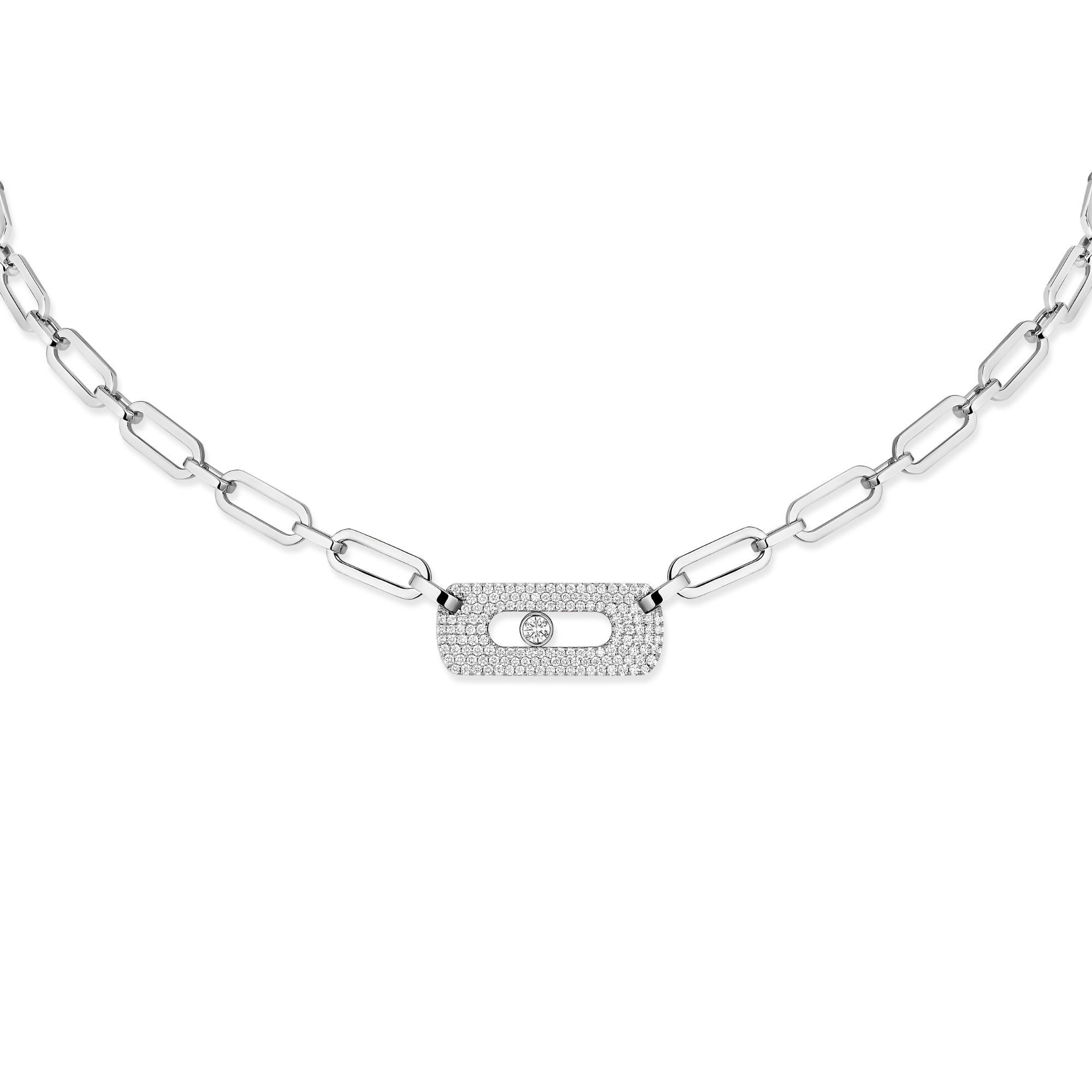 Messika Move Link Halskette (12095-WG) aus Weißgold mit Diamant