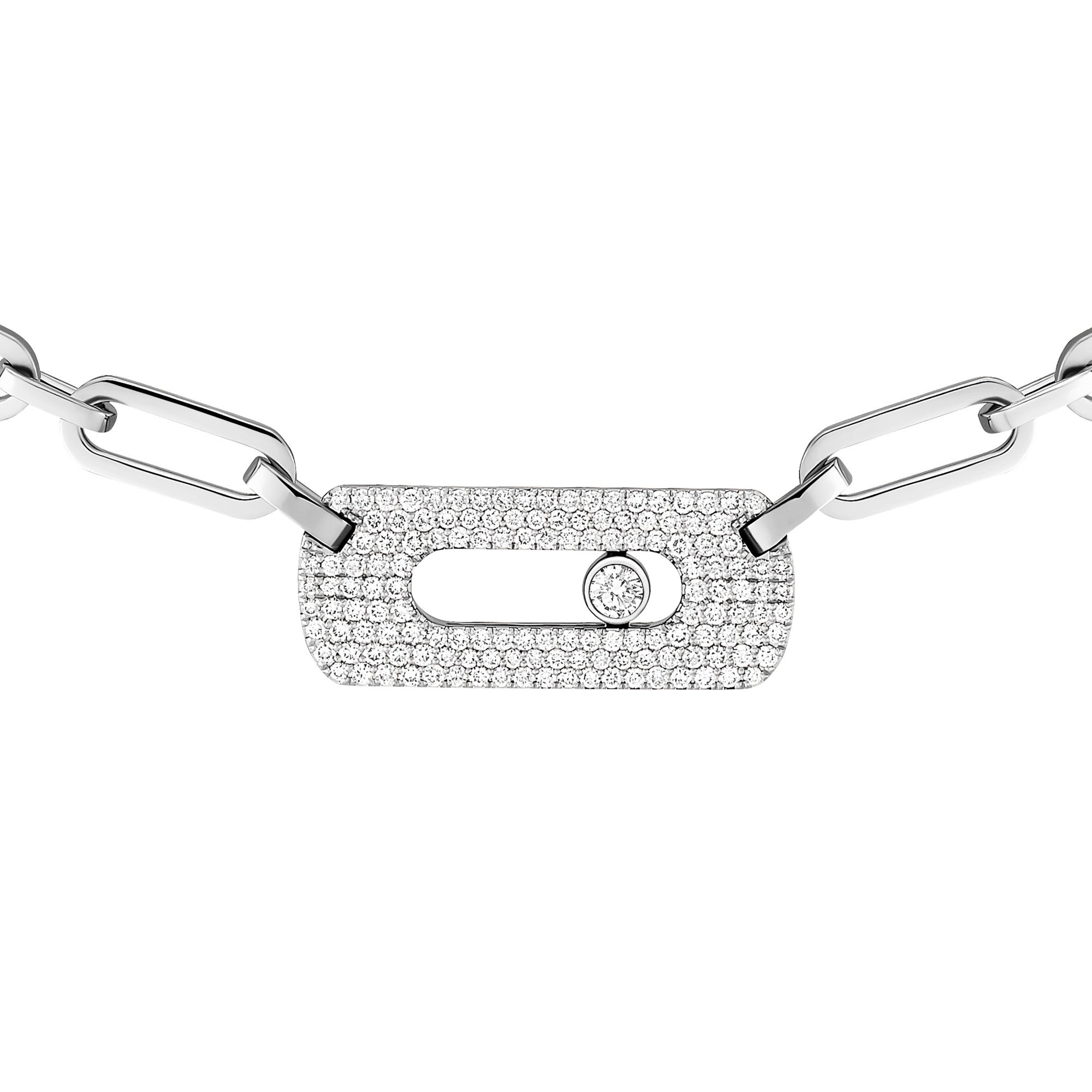 Messika Move Link Halskette (12095-WG) aus Weißgold mit Diamant