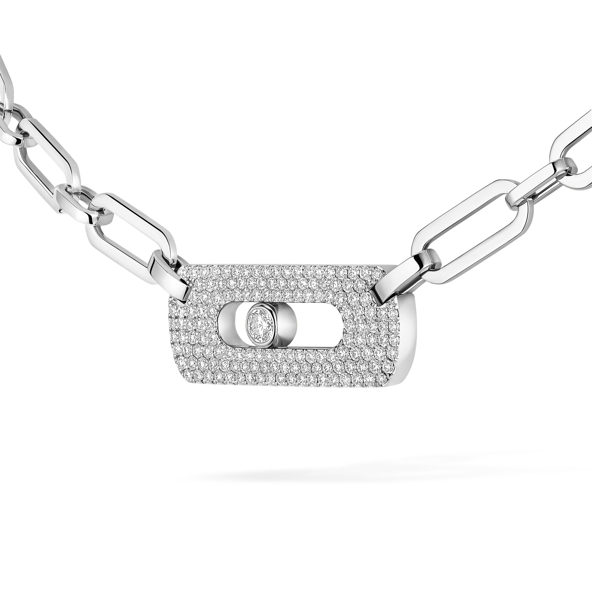 Messika Move Link Halskette (12095-WG) aus Weißgold mit Diamant