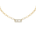 Messika Move Link Halskette (12095-YG) aus Gelbgold mit Diamant