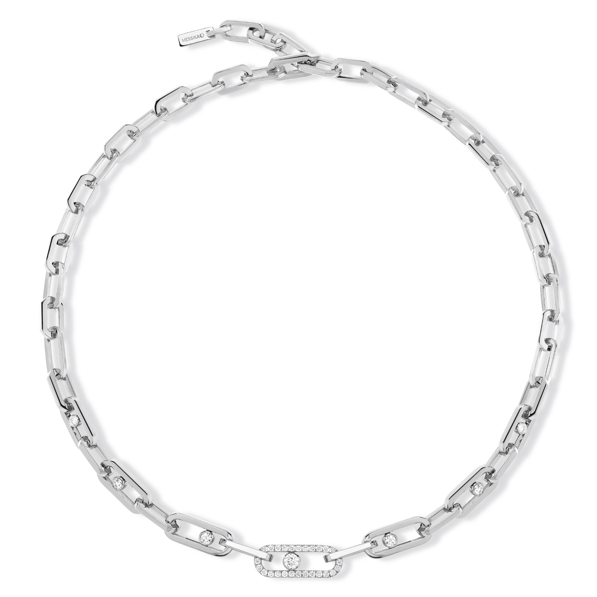 Messika Move Link Halskette (12853-WG) aus Weißgold mit Diamant