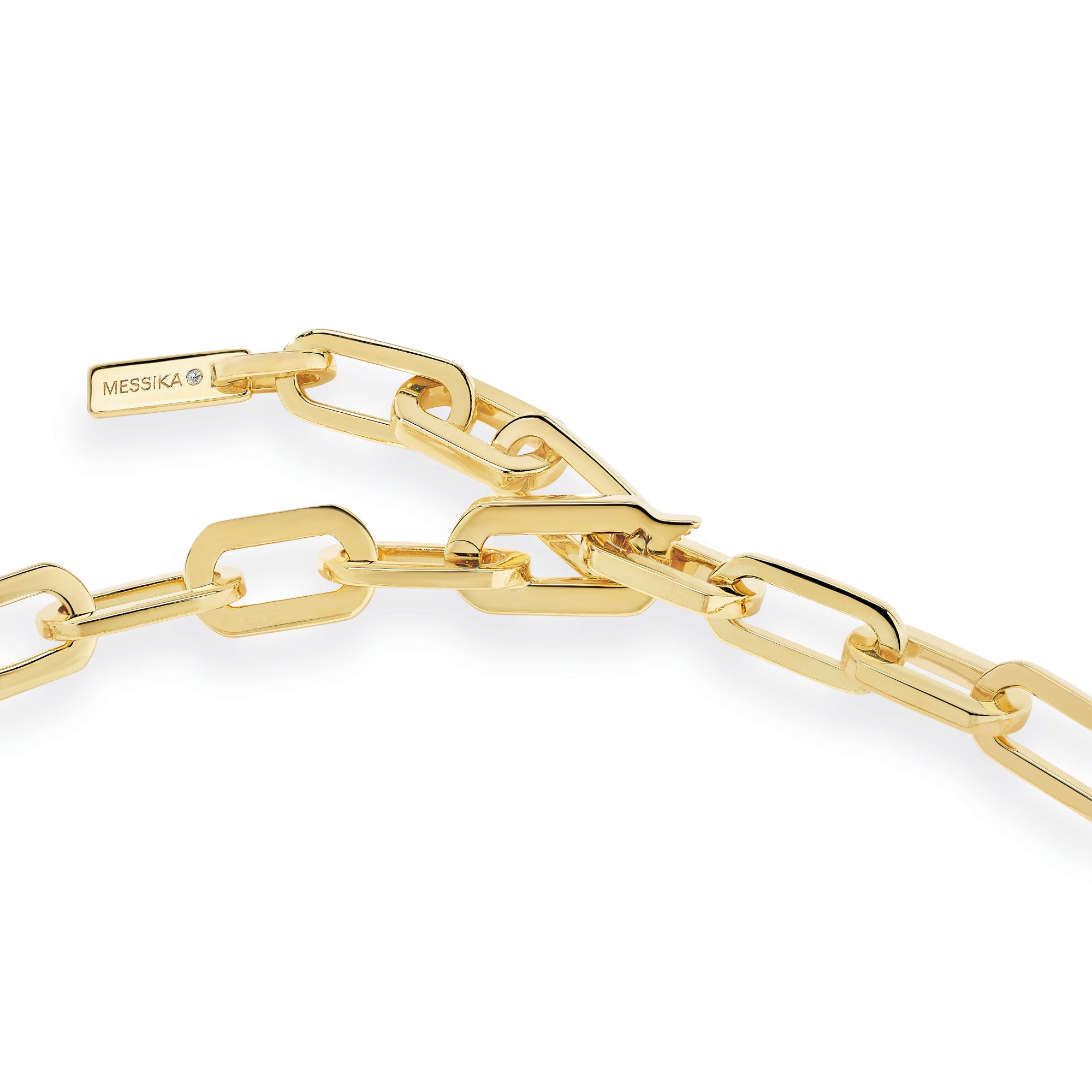 Messika Move Link Halskette (12853-YG) aus Gelbgold mit Diamant