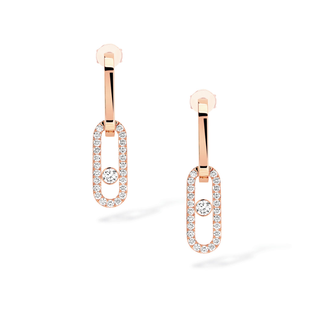Messika Move Link Ohrhänger (12469-PG) aus Roségold mit Diamant