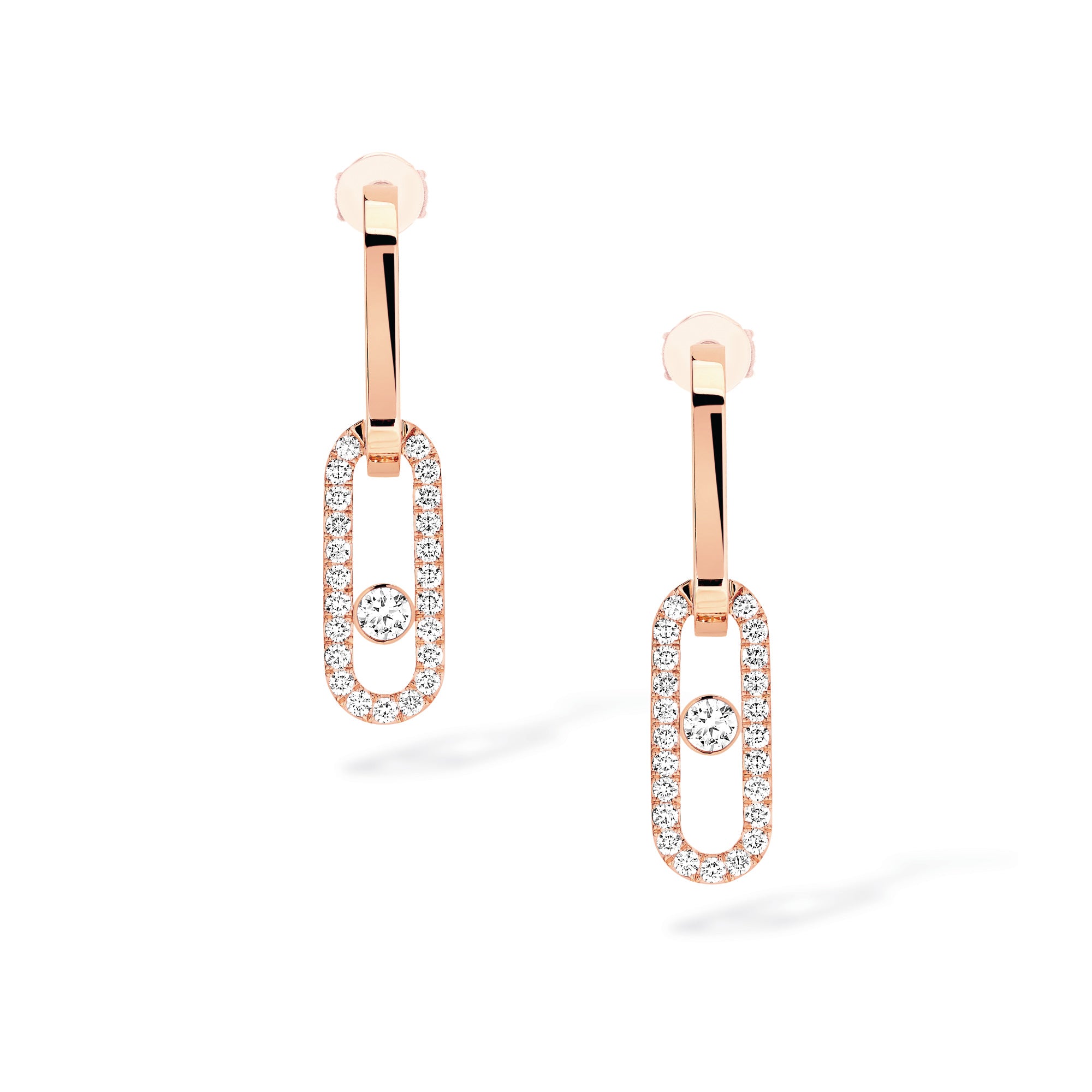 Messika Move Link Ohrhänger (12469-PG) aus Roségold mit Diamant
