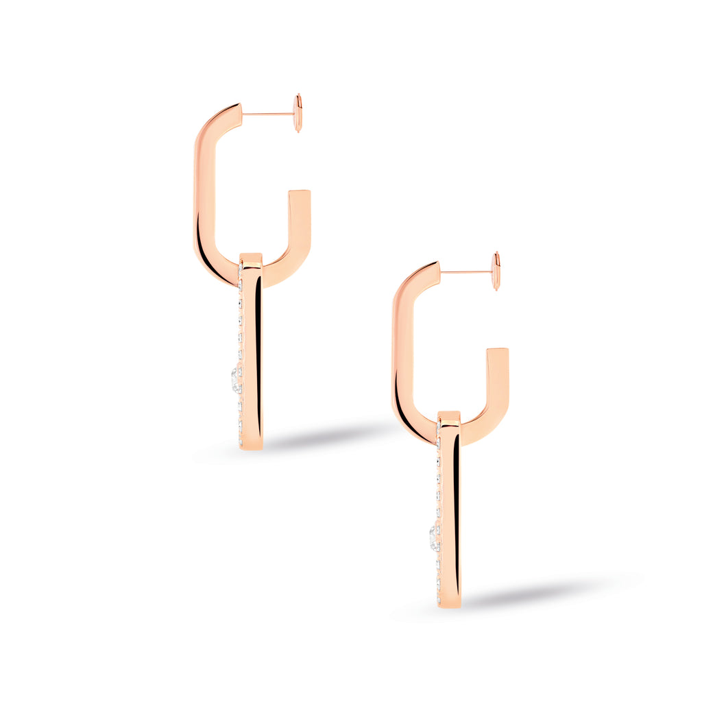 Messika Move Link Ohrhänger (12469-PG) aus Roségold mit Diamant