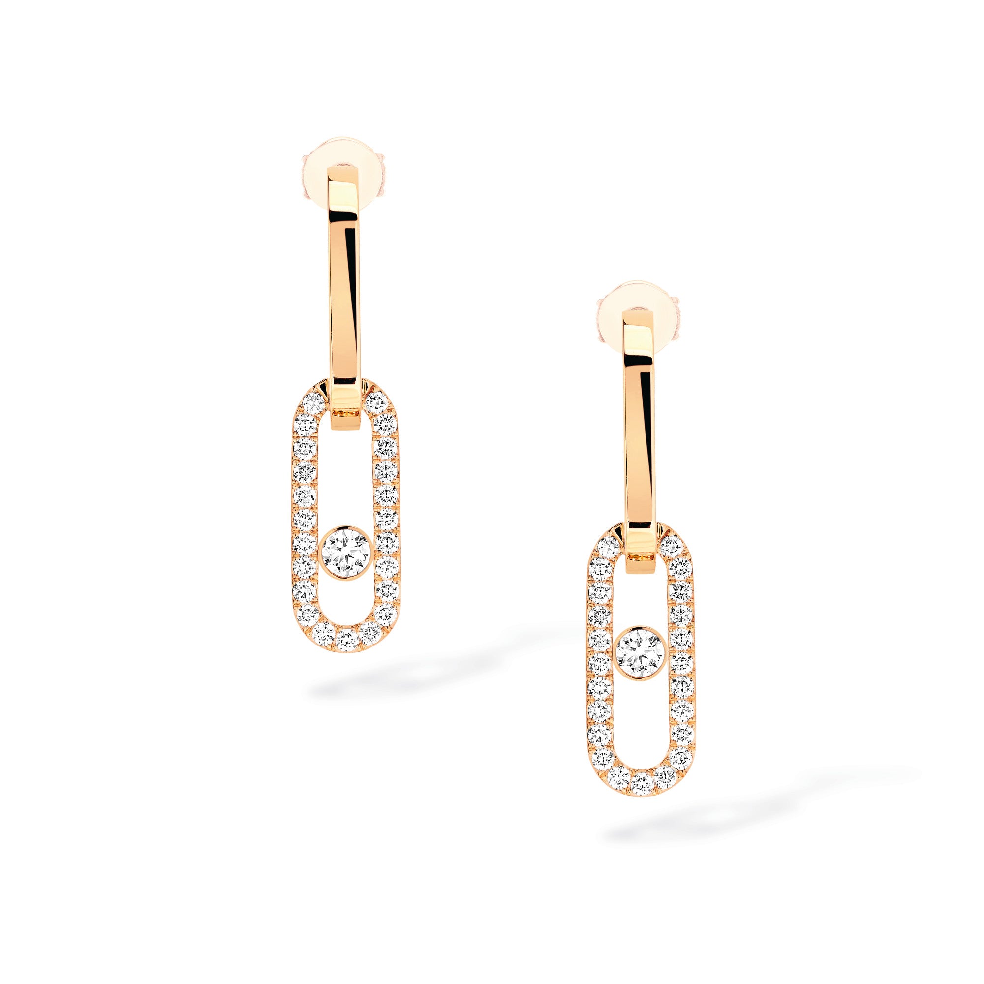Messika Move Link Ohrhänger (12469-YG) aus Gelbgold mit Diamant