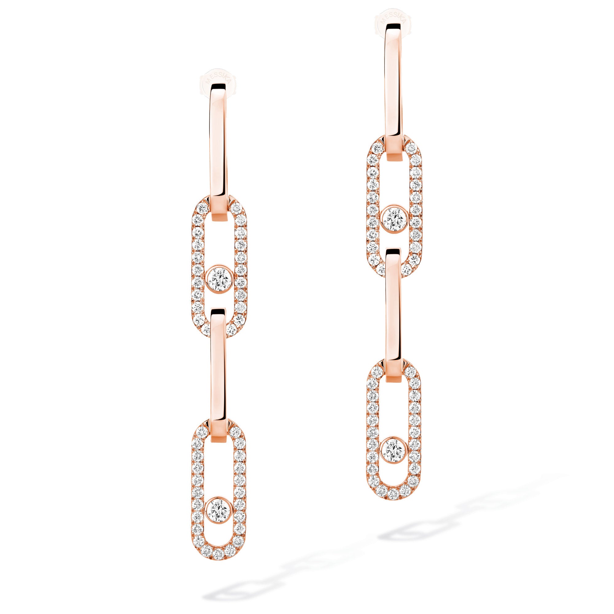 Messika Move Link Ohrhänger (13678-PG) aus Roségold mit Diamant