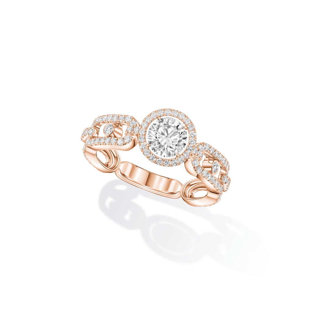 Messika Move Link Ring (13748-PG) aus Roségold mit Diamant