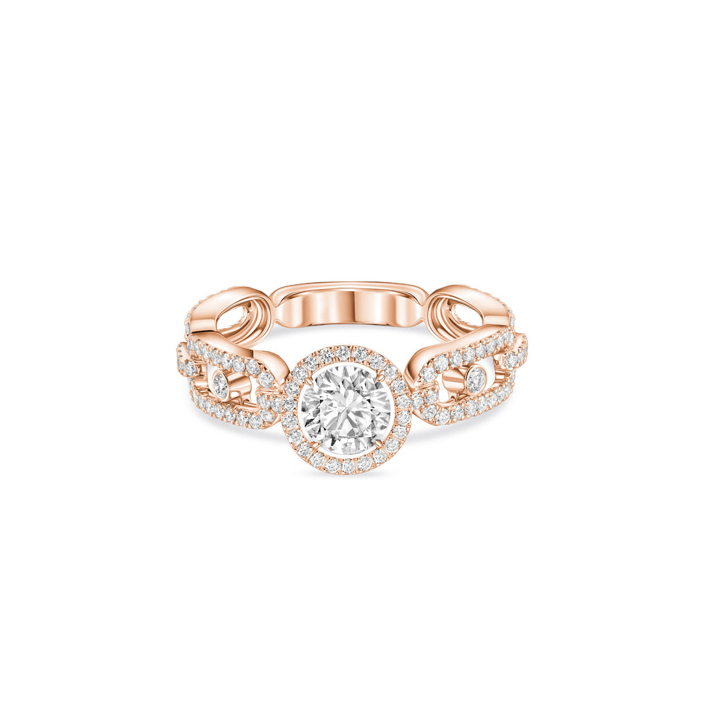 Messika Move Link Ring (13748-PG) aus Roségold mit Diamant
