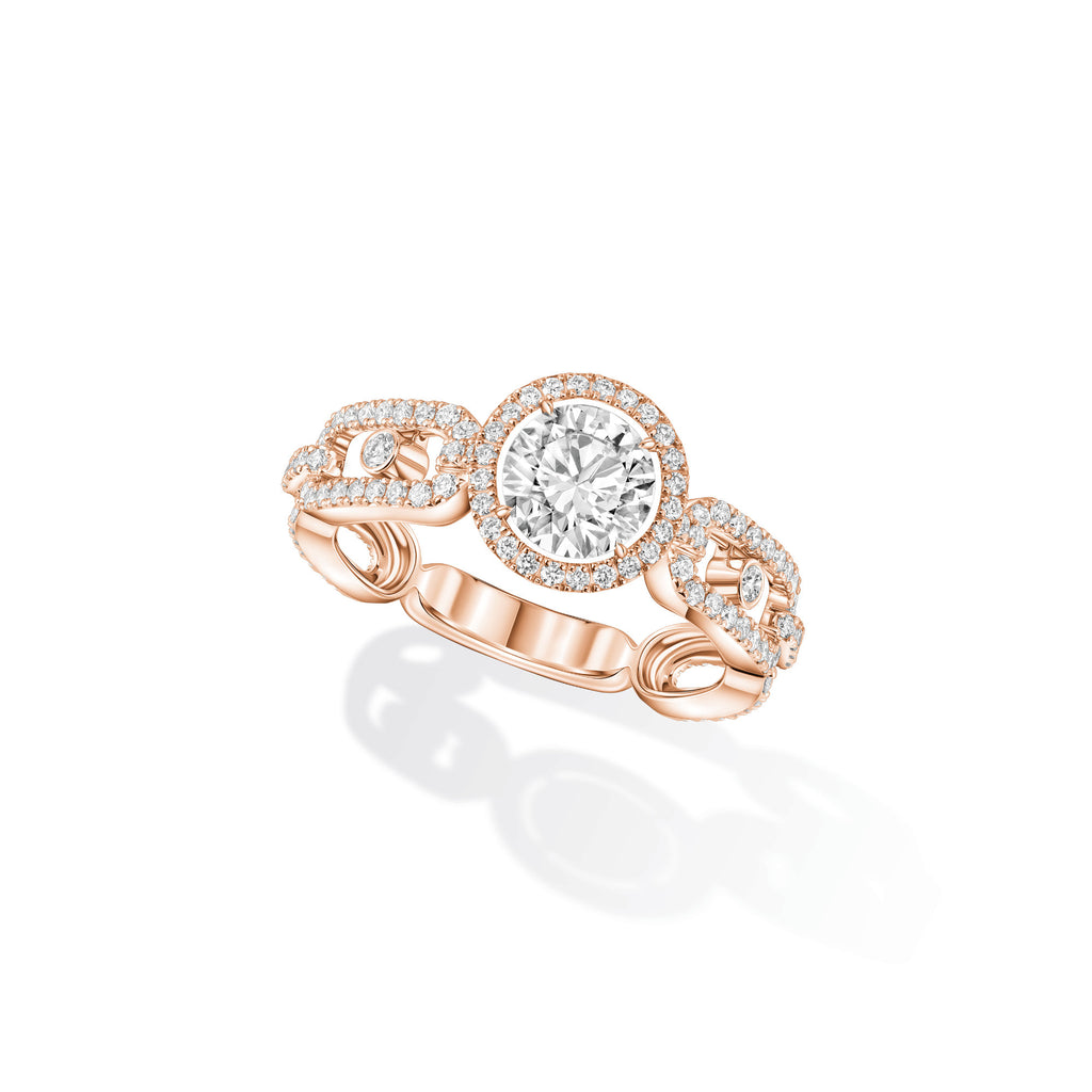 Messika Move Link Ring (13749-PG) aus Roségold mit Diamant