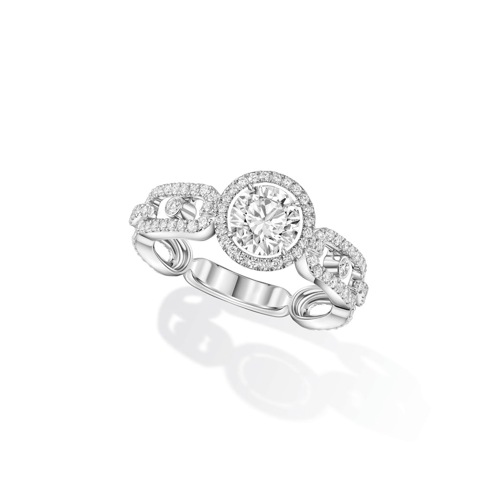 Messika Move Link Ring (13749-WG) aus Weißgold mit Diamant
