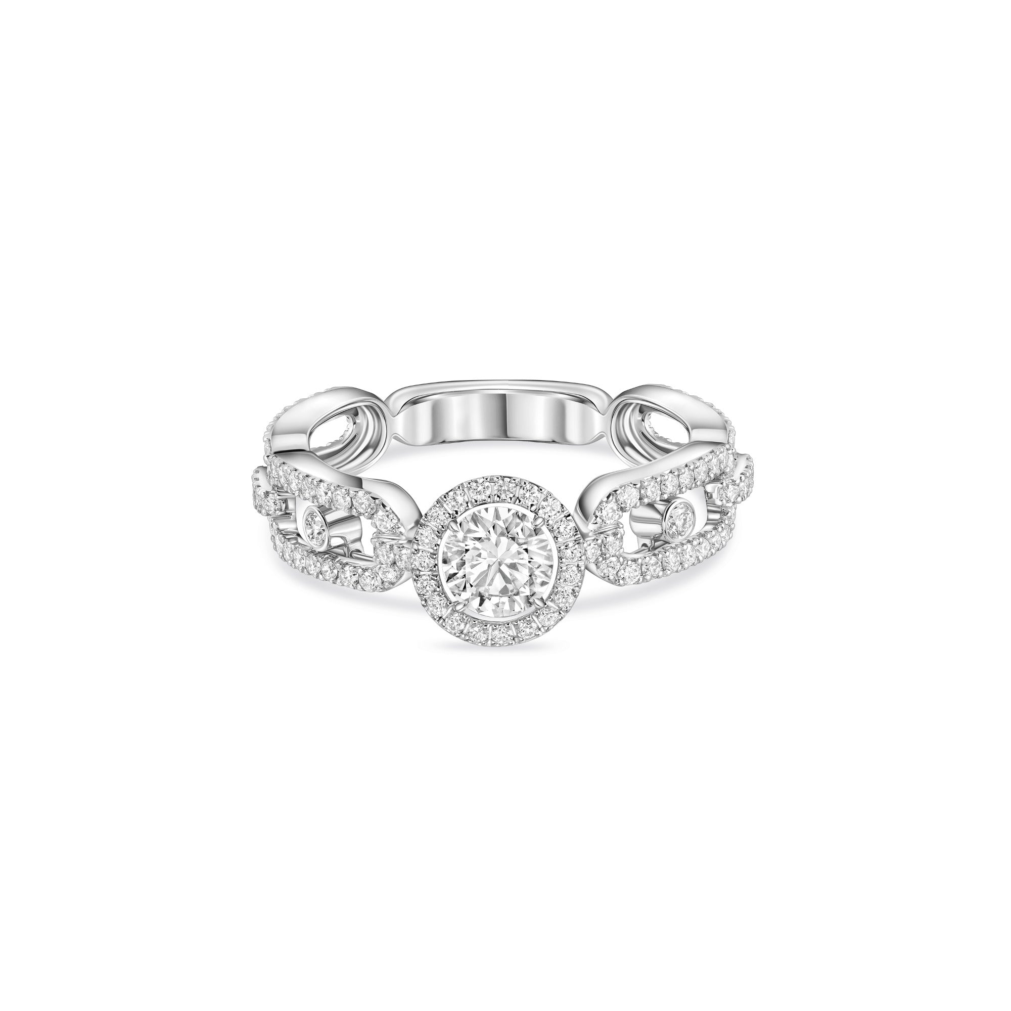 Messika Move Link Solitär Ring (13747-WG) aus Weißgold mit Diamant