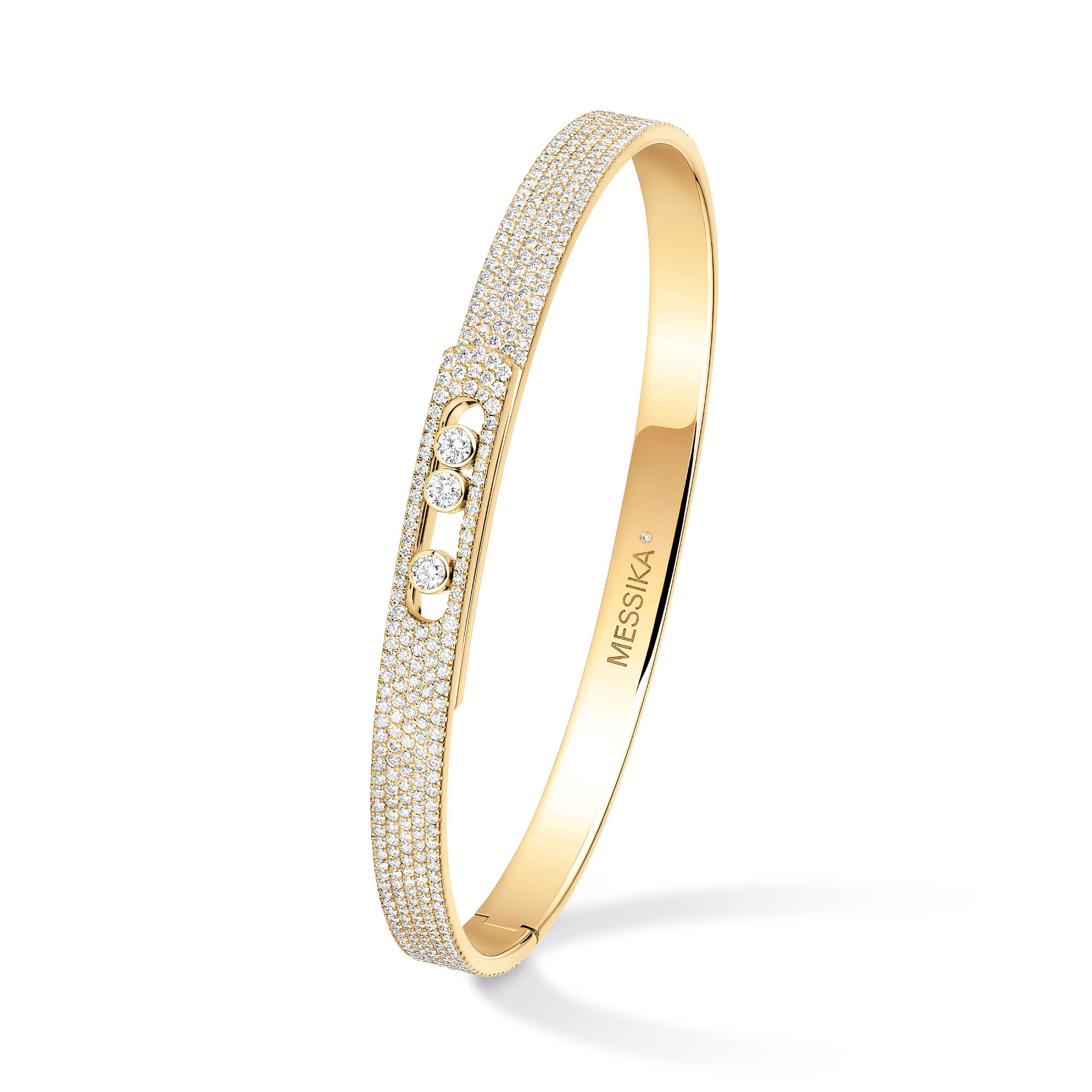 Messika Move Noa Armreif (12721-YG) aus Gelbgold mit Diamant