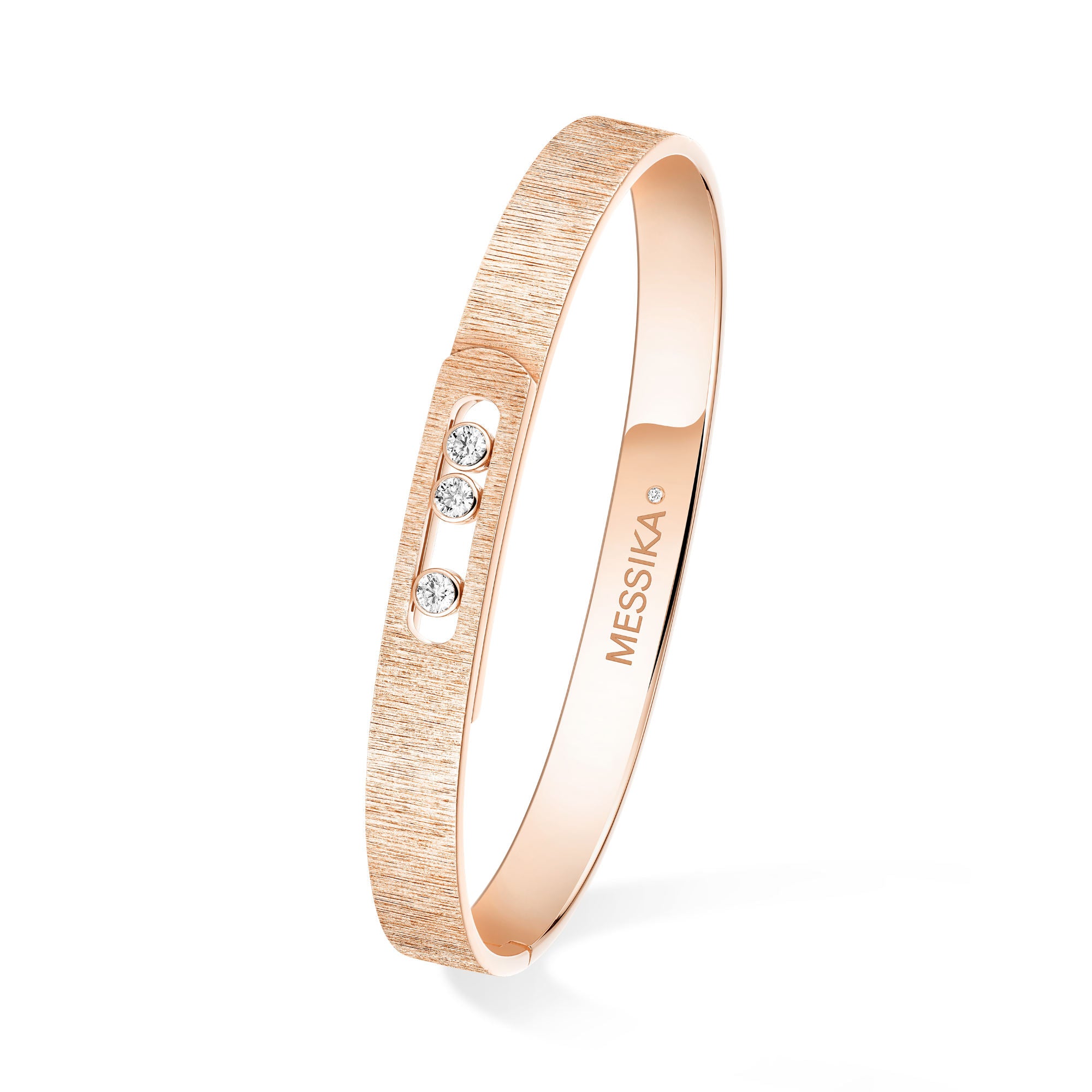 Messika Move Noa Ciselé Armreif (14481-PG) aus Roségold mit Diamant