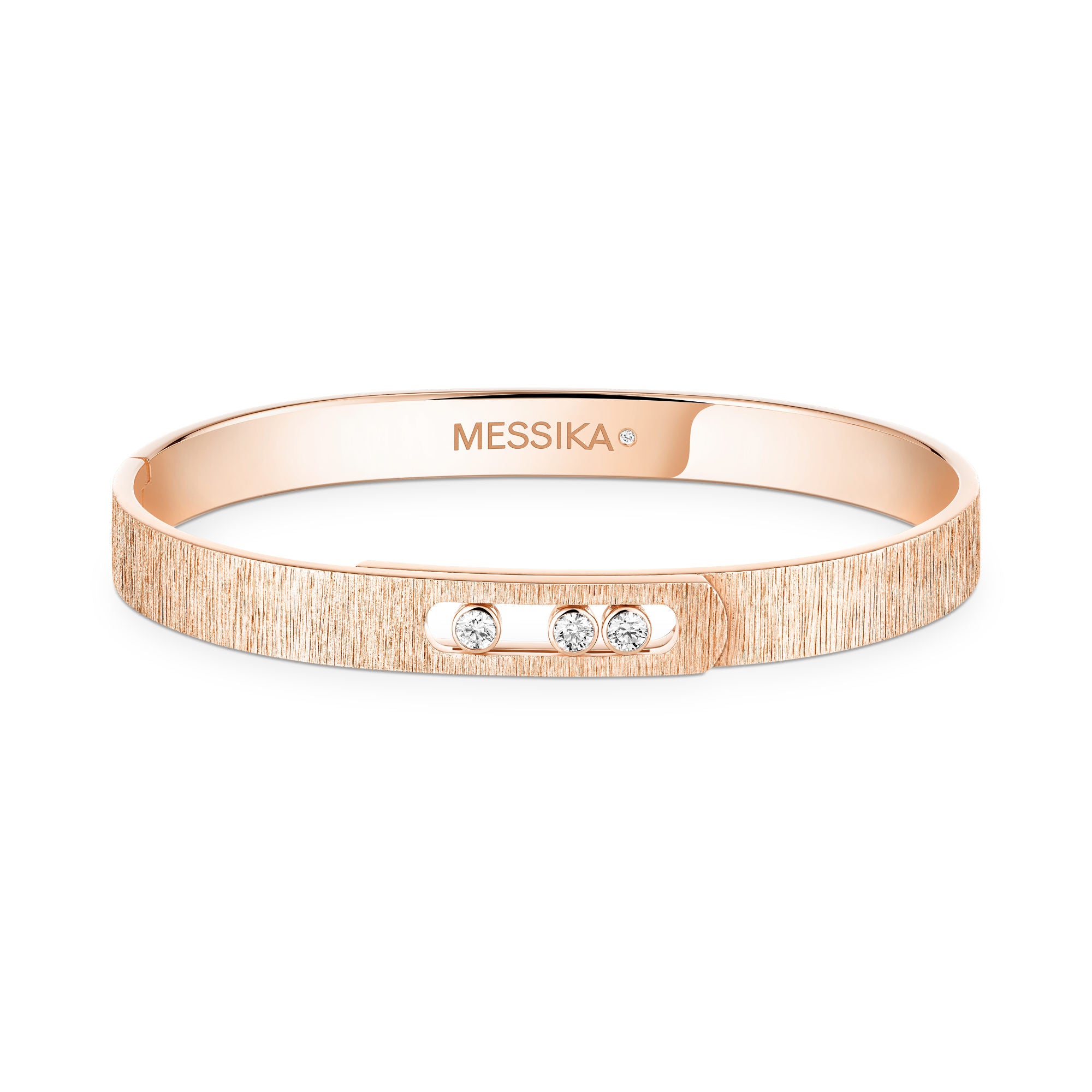 Messika Move Noa Ciselé Armreif (14481-PG) aus Roségold mit Diamant