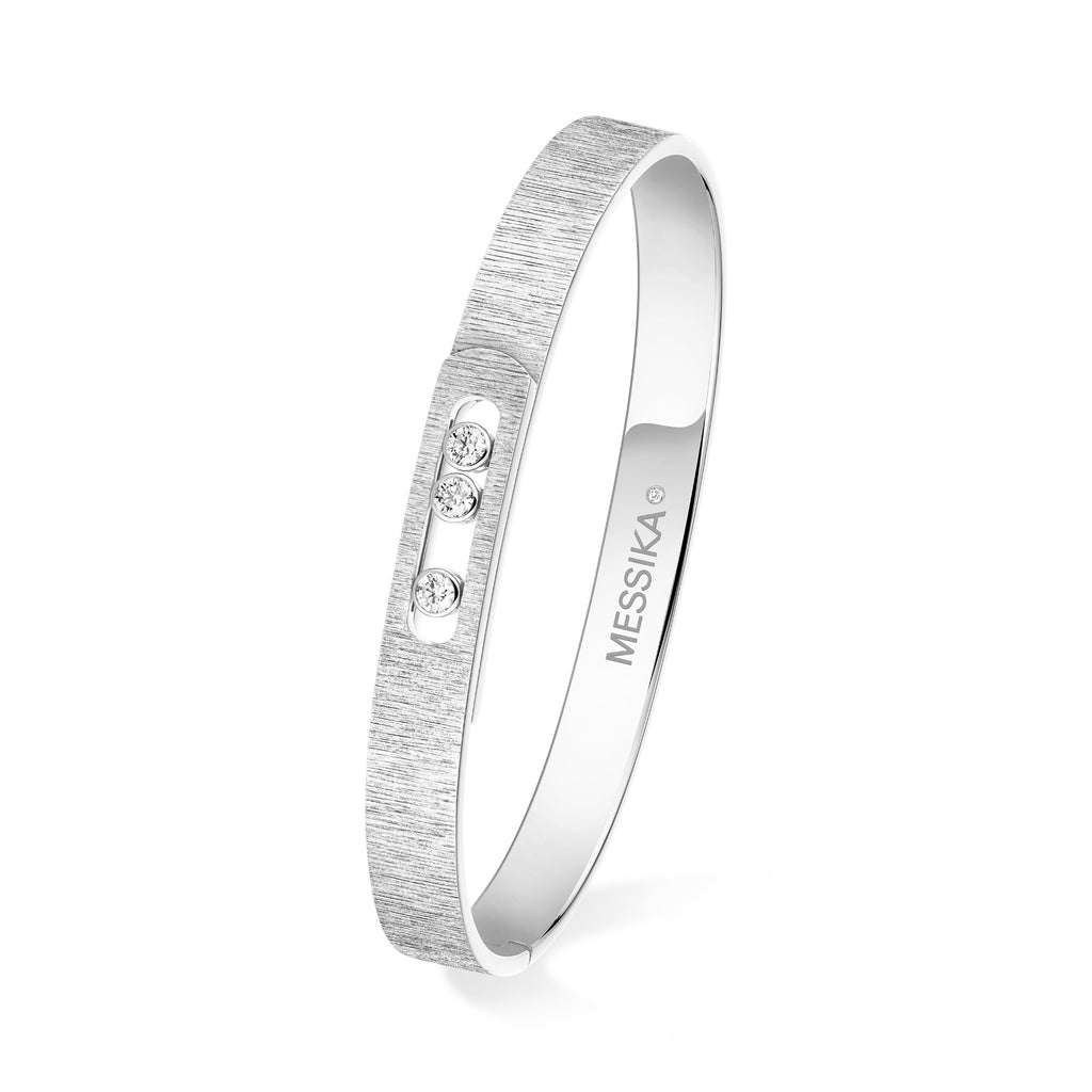 Messika Move Noa Ciselé Armreif (14481-WG) aus Weißgold mit Diamant