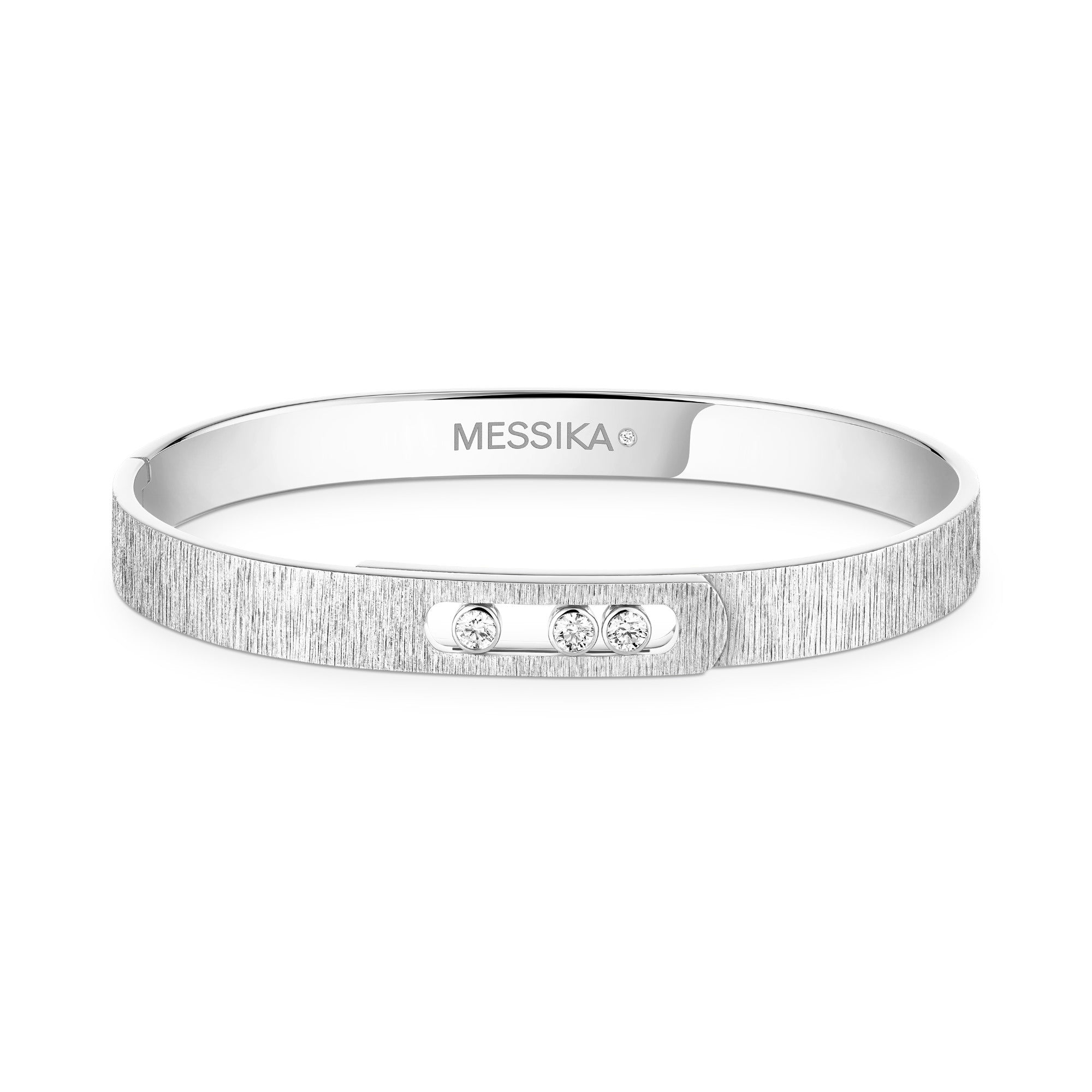 Messika Move Noa Ciselé Armreif (14481-WG) aus Weißgold mit Diamant