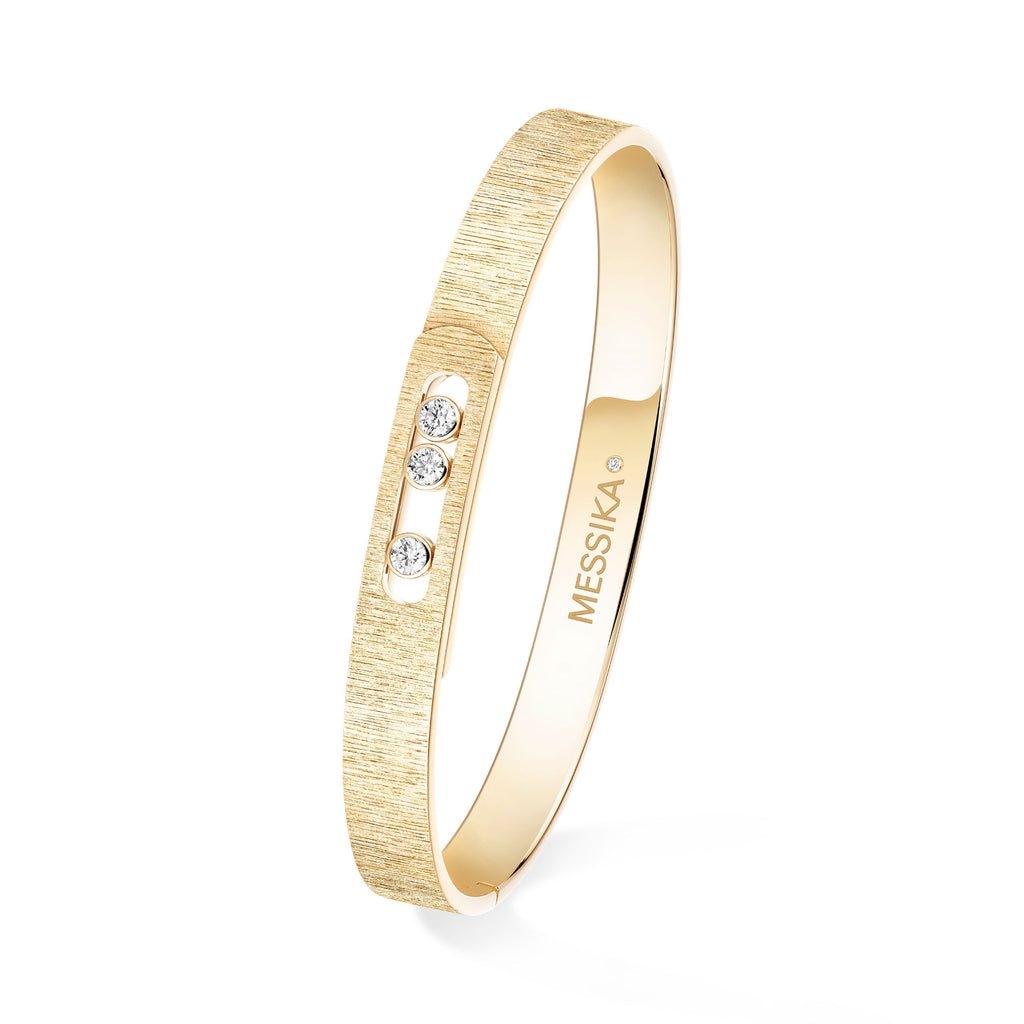 Messika Move Noa Ciselé Armreif (14481-YG) aus Gelbgold mit Diamant