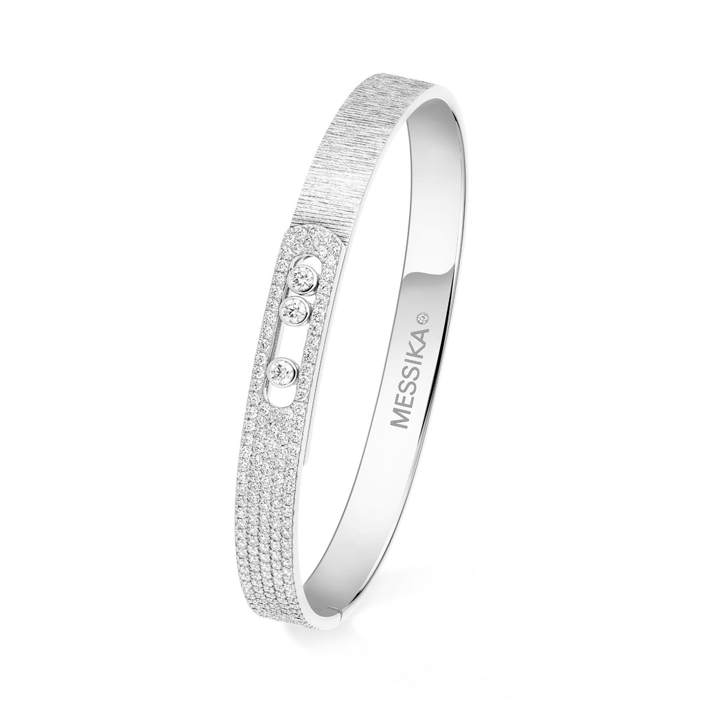 Messika Move Noa Ciselé Armreif (14501-WG) aus Weißgold mit Diamant