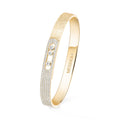 Messika Move Noa Ciselé Armreif (14501-YG) aus Gelbgold mit Diamant