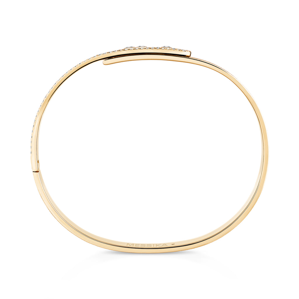 Messika Move Noa Ciselé Armreif (14501-YG) aus Gelbgold mit Diamant