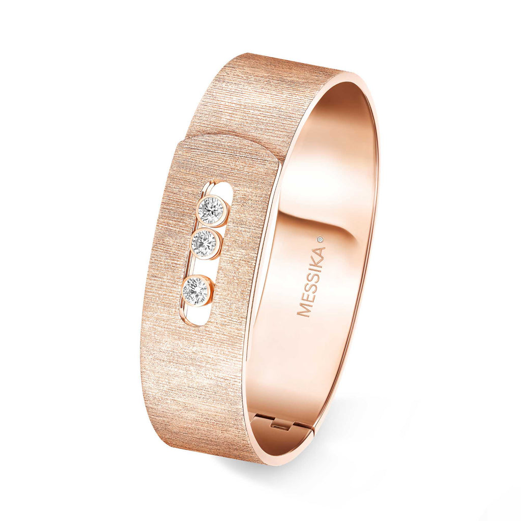 Messika Move Noa Ciselé GM Armreif (14514-PG) aus Roségold mit Diamant