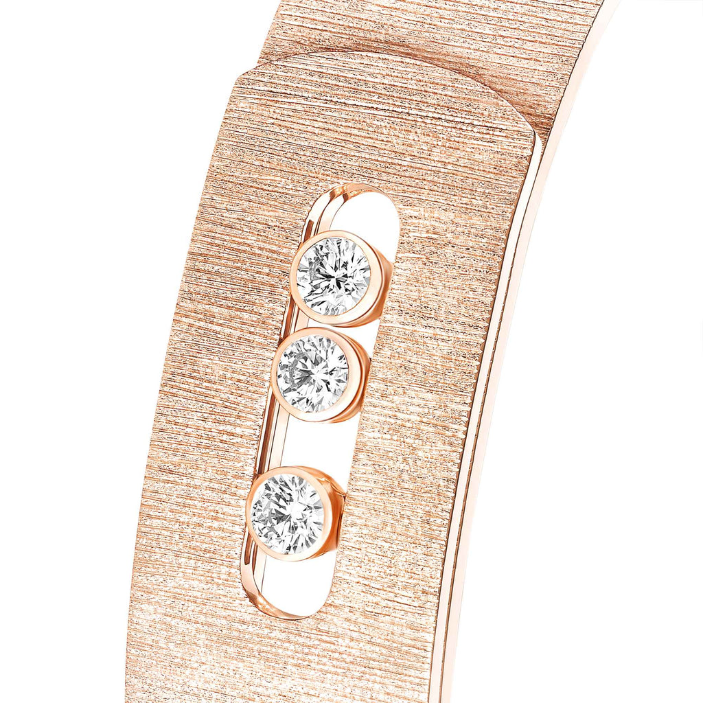 Messika Move Noa Ciselé GM Armreif (14514-PG) aus Roségold mit Diamant